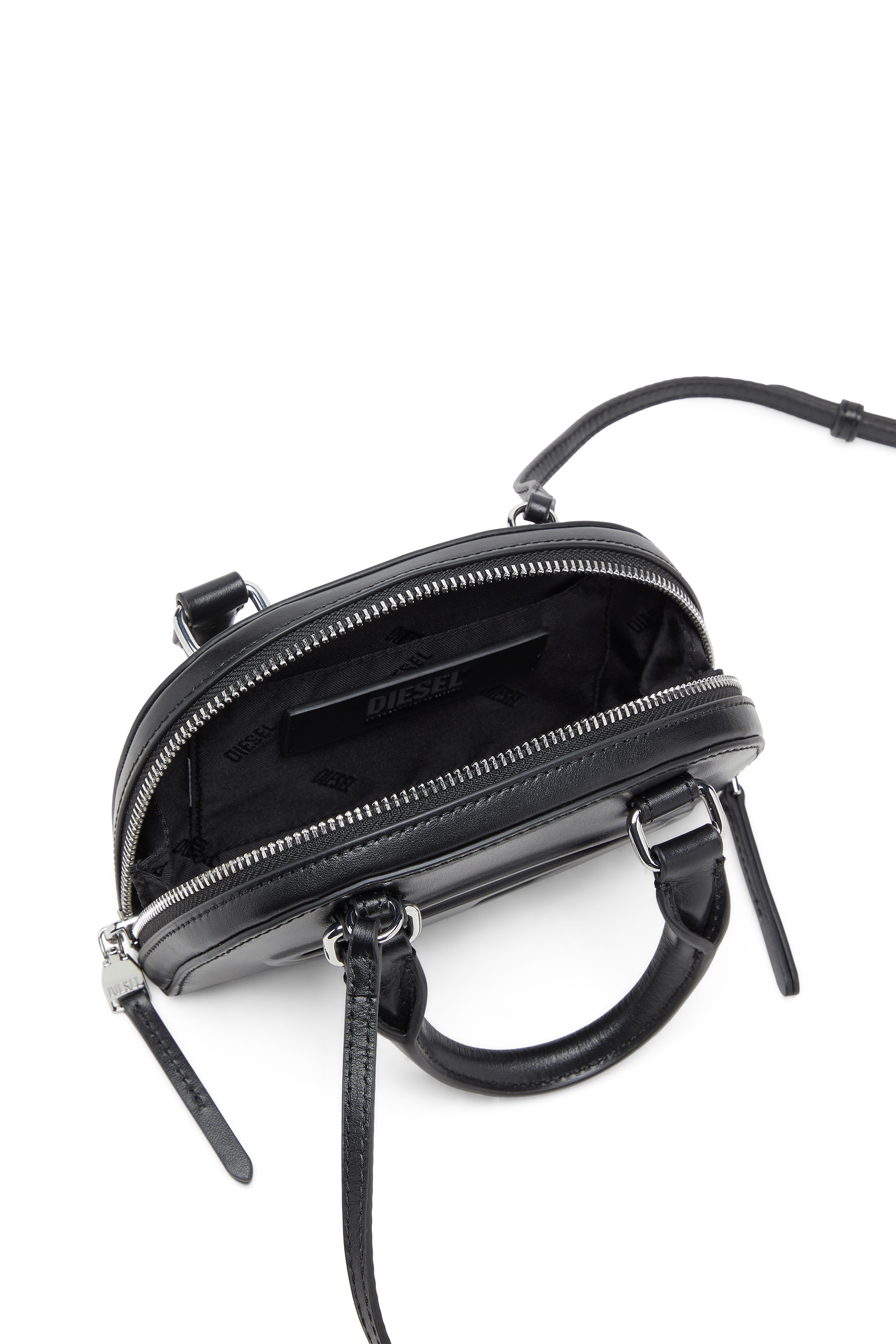 Diesel - 1DR DOME CROSSBODY XS, 1DR Dome-Mini crossbody in nappa Donna in Nero - 4