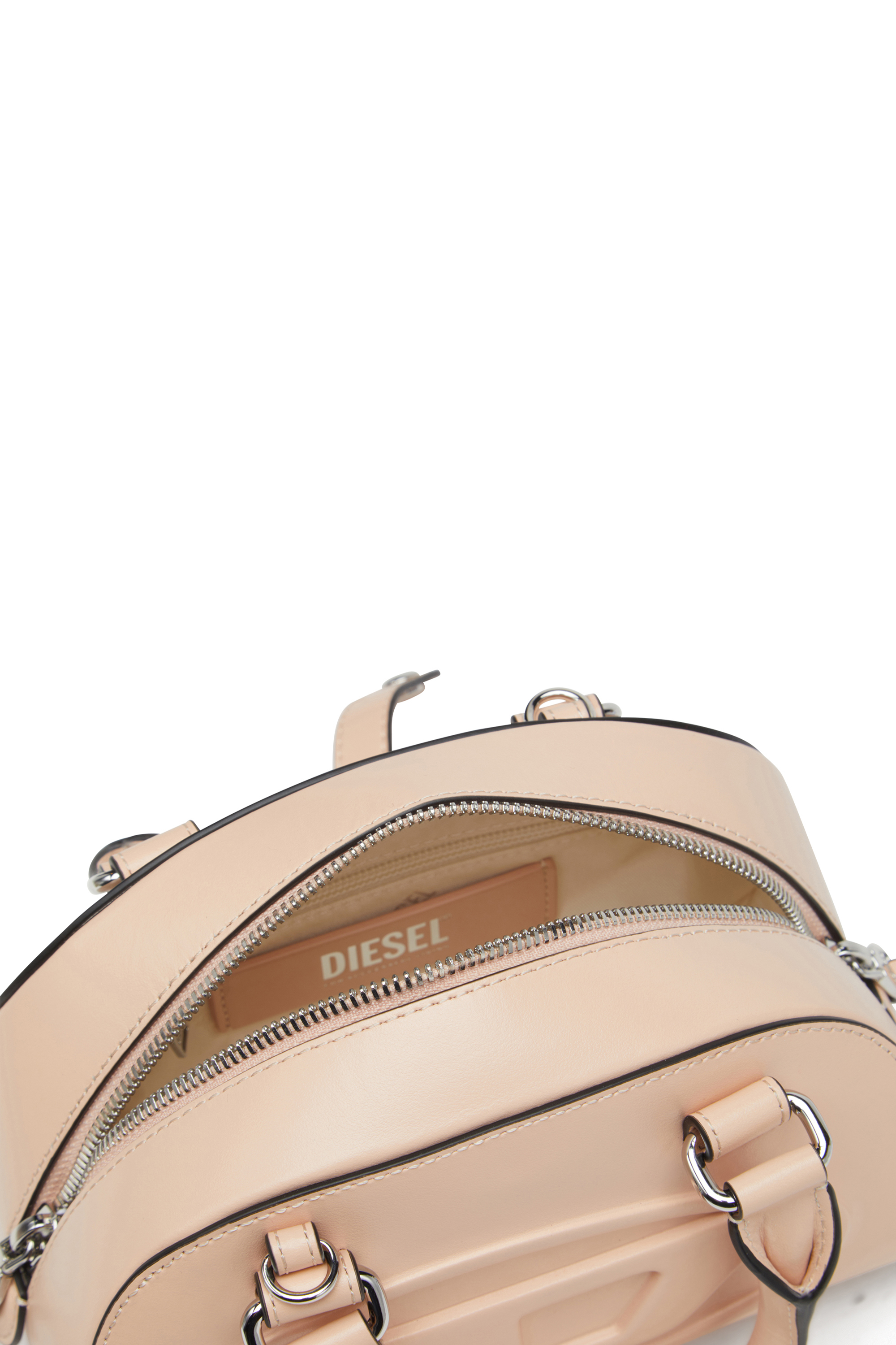 Diesel - 1DR DOME CROSSBODY, Borsa bowling mini in pelle Donna in Rosa - 4
