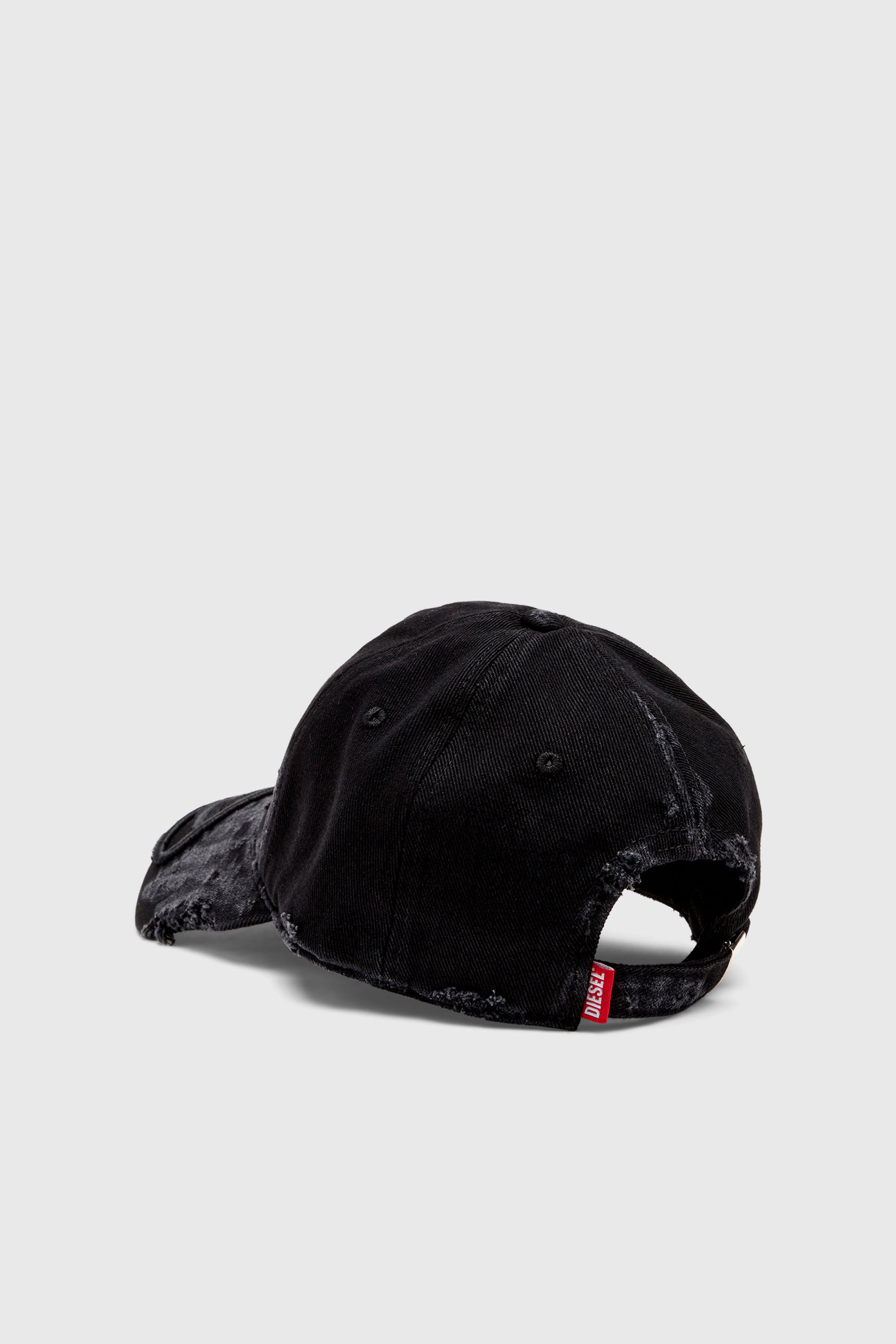 Diesel - C-ODY, Cappello da baseball in denim distressed Uomo in Nero - 2