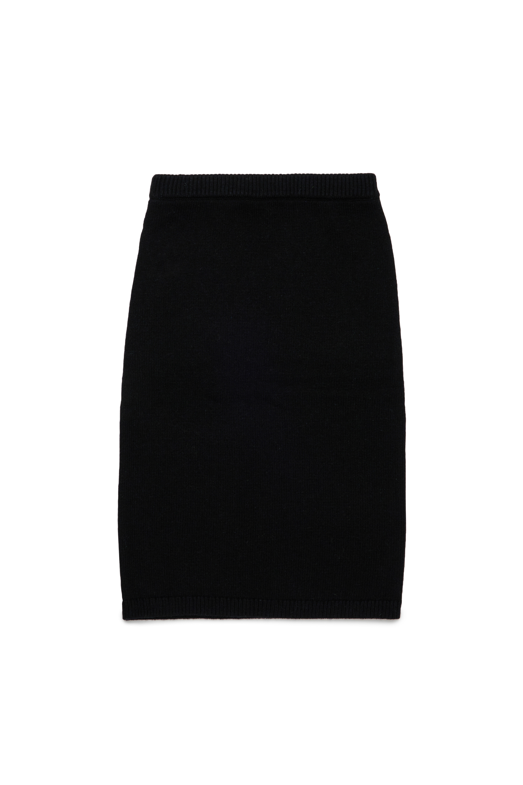 Diesel - GISELLE, Gonna in misto lana con vita elasticizzata Donna in Nero - 2