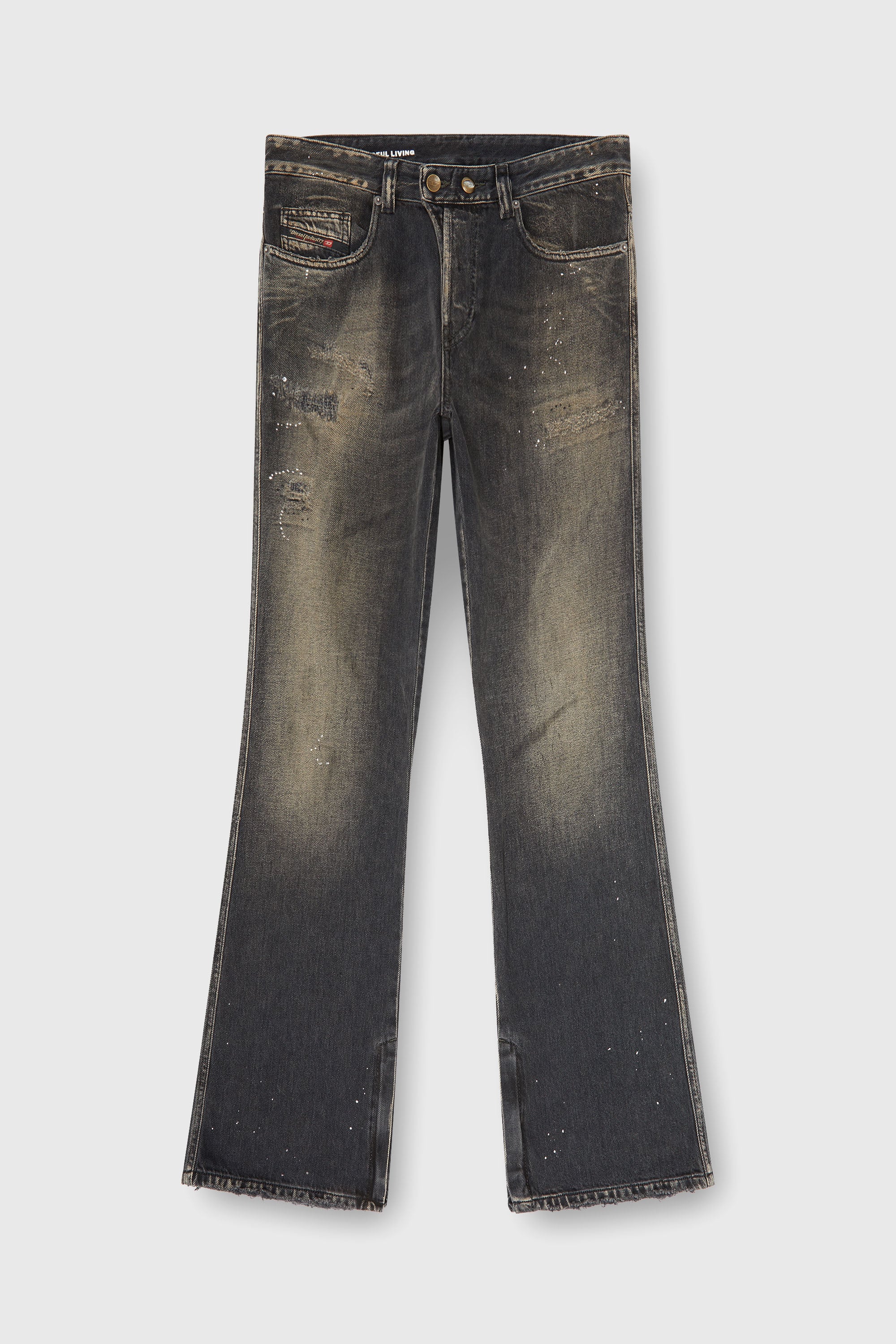 Diesel - Bootcut Jeans 1998 D-Buck 09P64 Uomo, Nero/Grigio scuro - Image 2