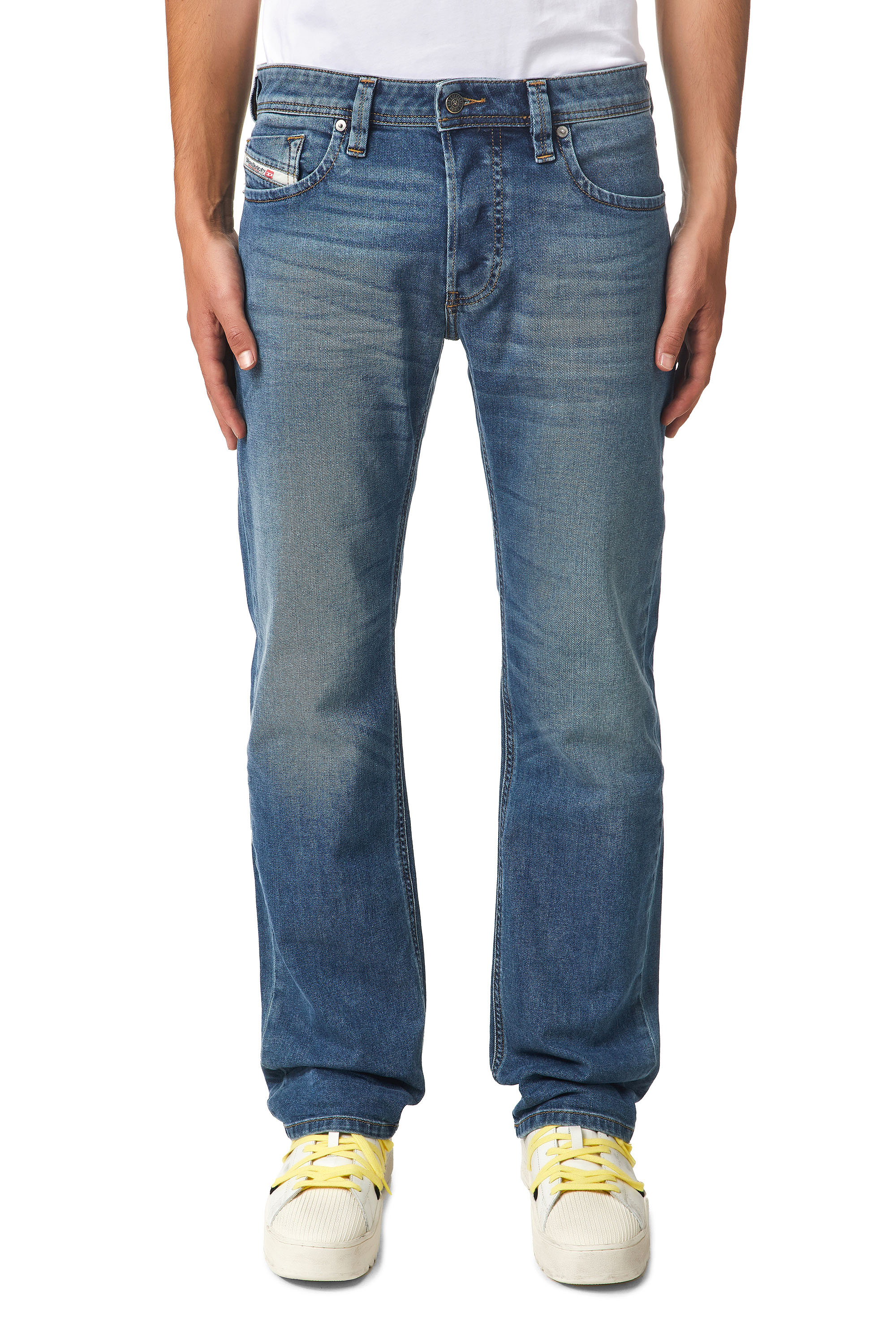 Diesel - Larkee 009EI Straight Jeans, Blu medio - Image 1