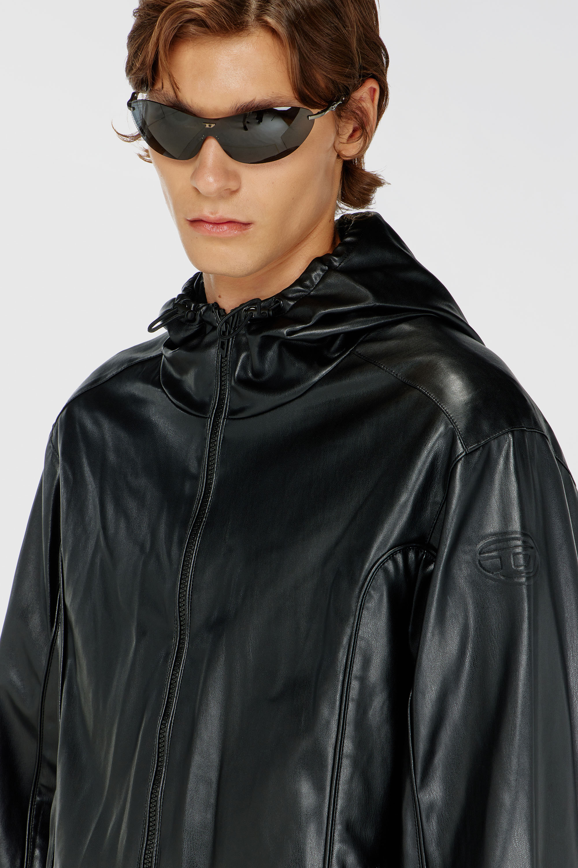 Diesel - J-HIVES-PGBX, Giacca a vento in tessuto coated Uomo in Nero - 5