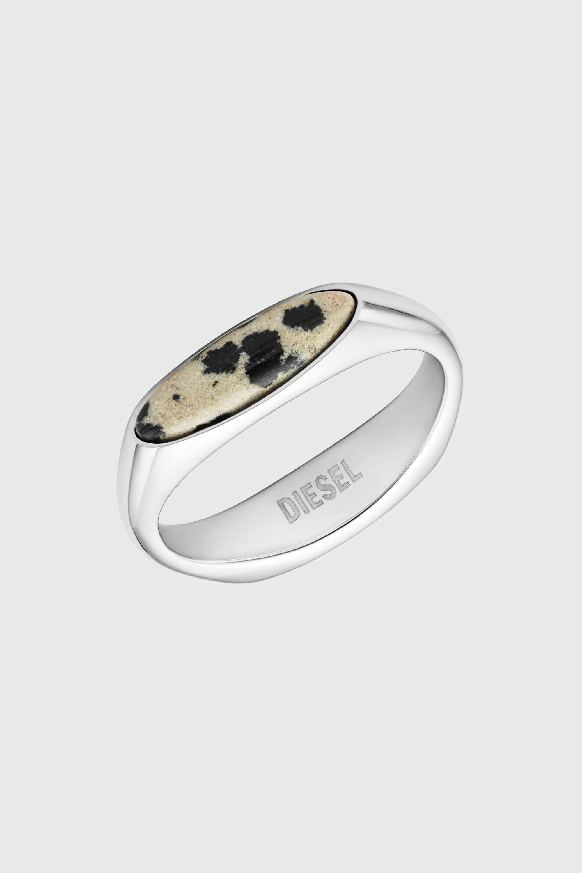 Diesel - DX167940 JEWELLERY, Anello chevalier in acciaio inossidabile Unisex in Argento - 2