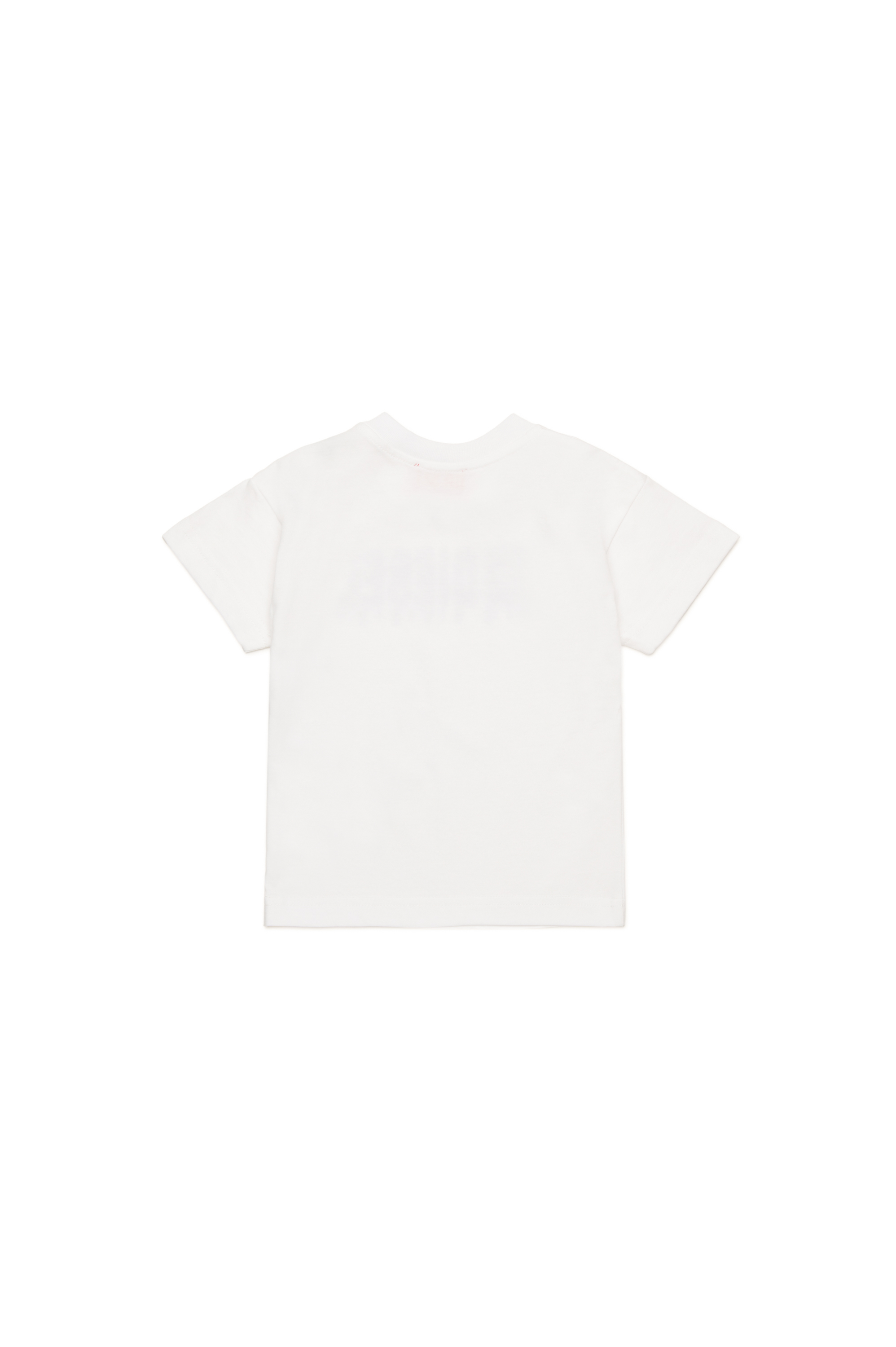 Diesel - TDIEGORL6MAB, T-shirt con logo sbavato Unisex in Bianco - 2