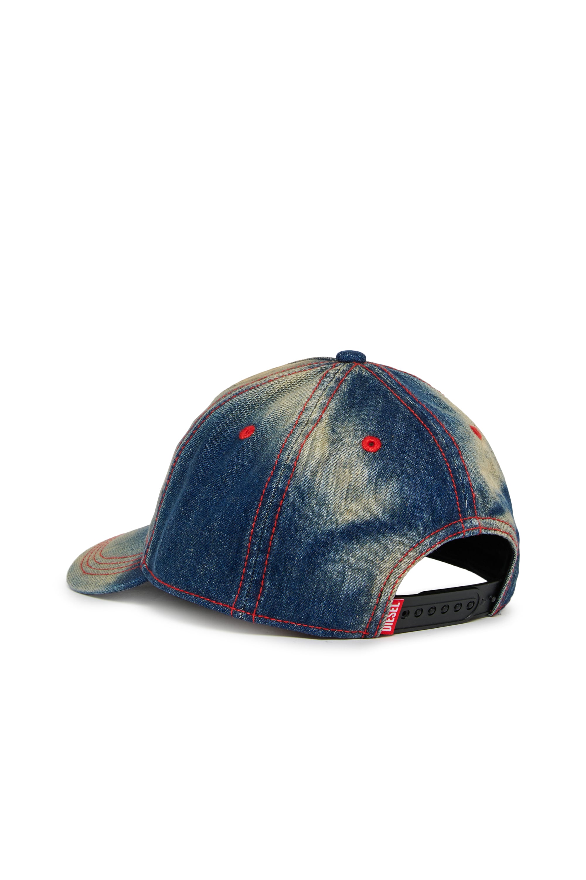 Diesel - FIMEN, Cappellino in denim faded con ricamo Oval D Unisex in Blu - 2