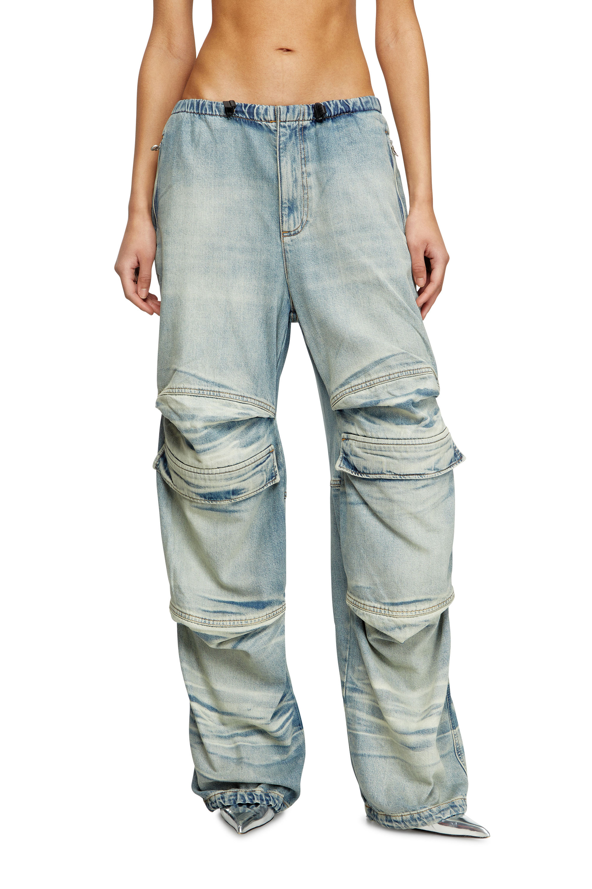 Diesel - Relaxed Jeans D-Dayetz 0ABDF Unisex, Blu Chiaro - Image 1