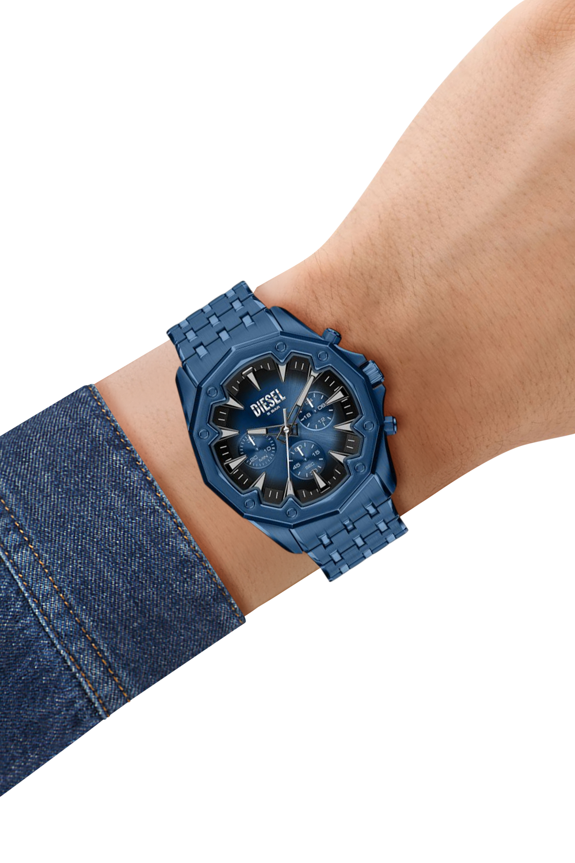 Diesel - DZ4705 WATCH, Orologio Stinger in acciaio inox blu Uomo in Blu - 8