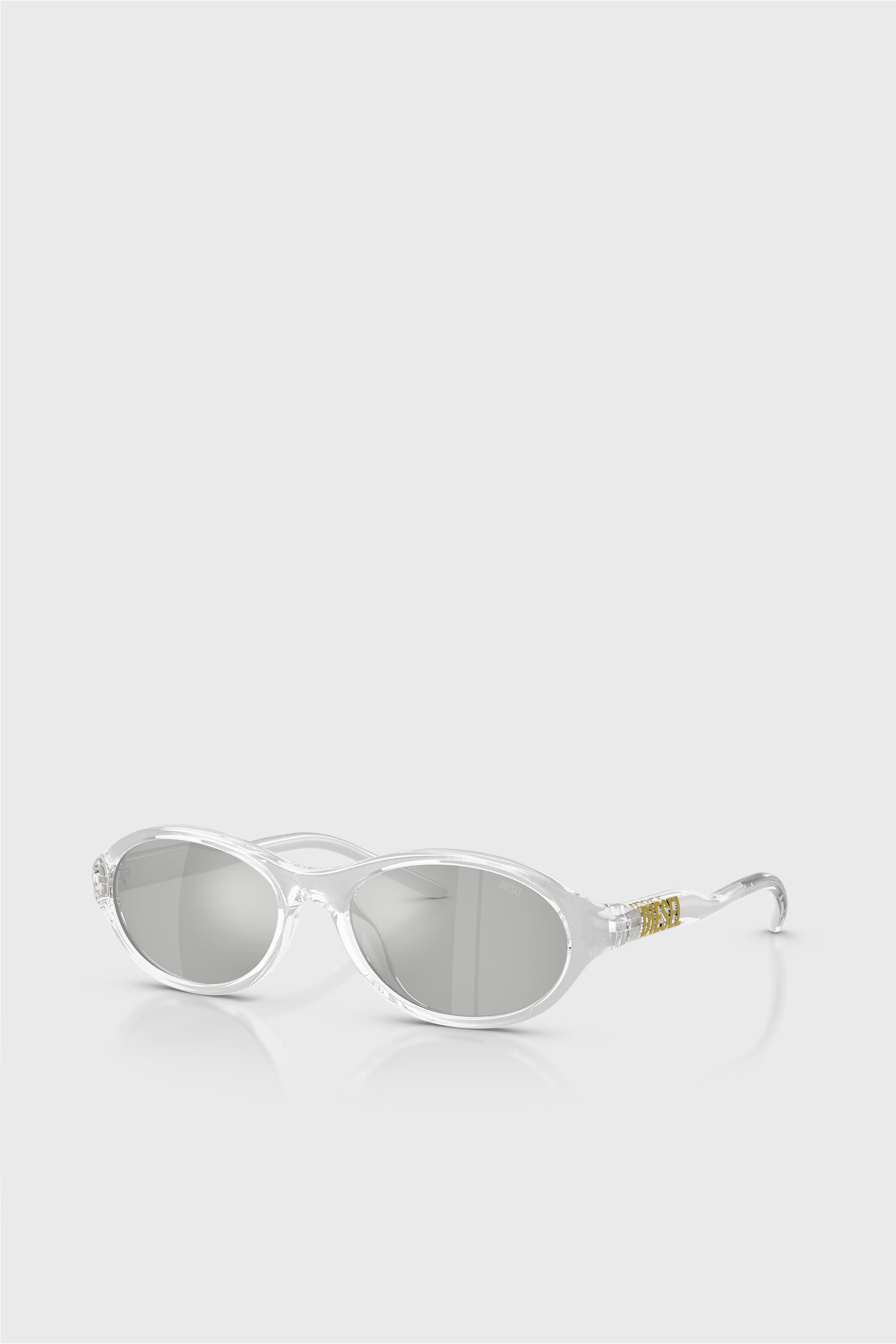Diesel - 0DL3024U, Occhiali da sole ovali Unisex in Argento - 2