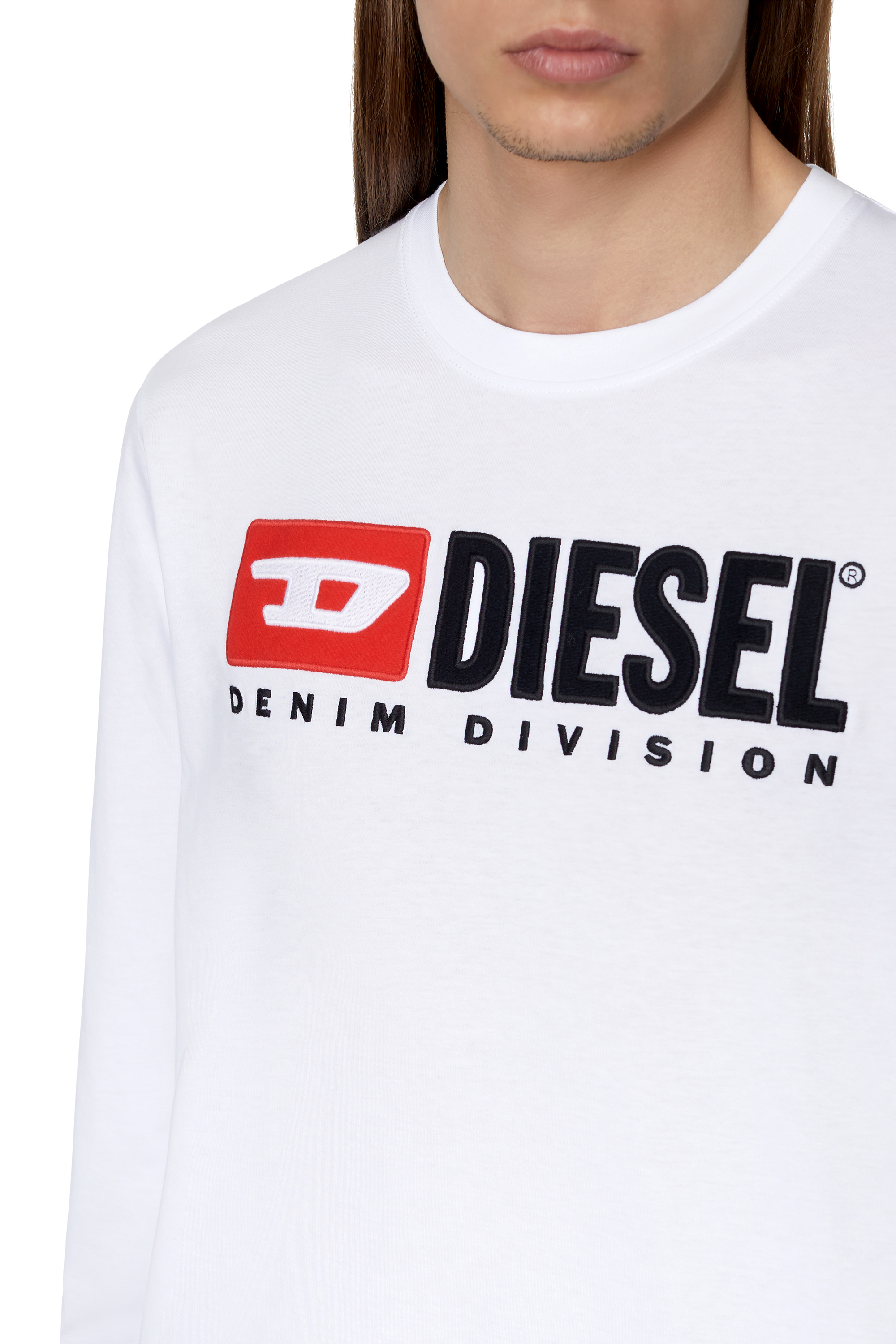 Diesel - T-JUST-LS-DIV, Bianco - Image 5