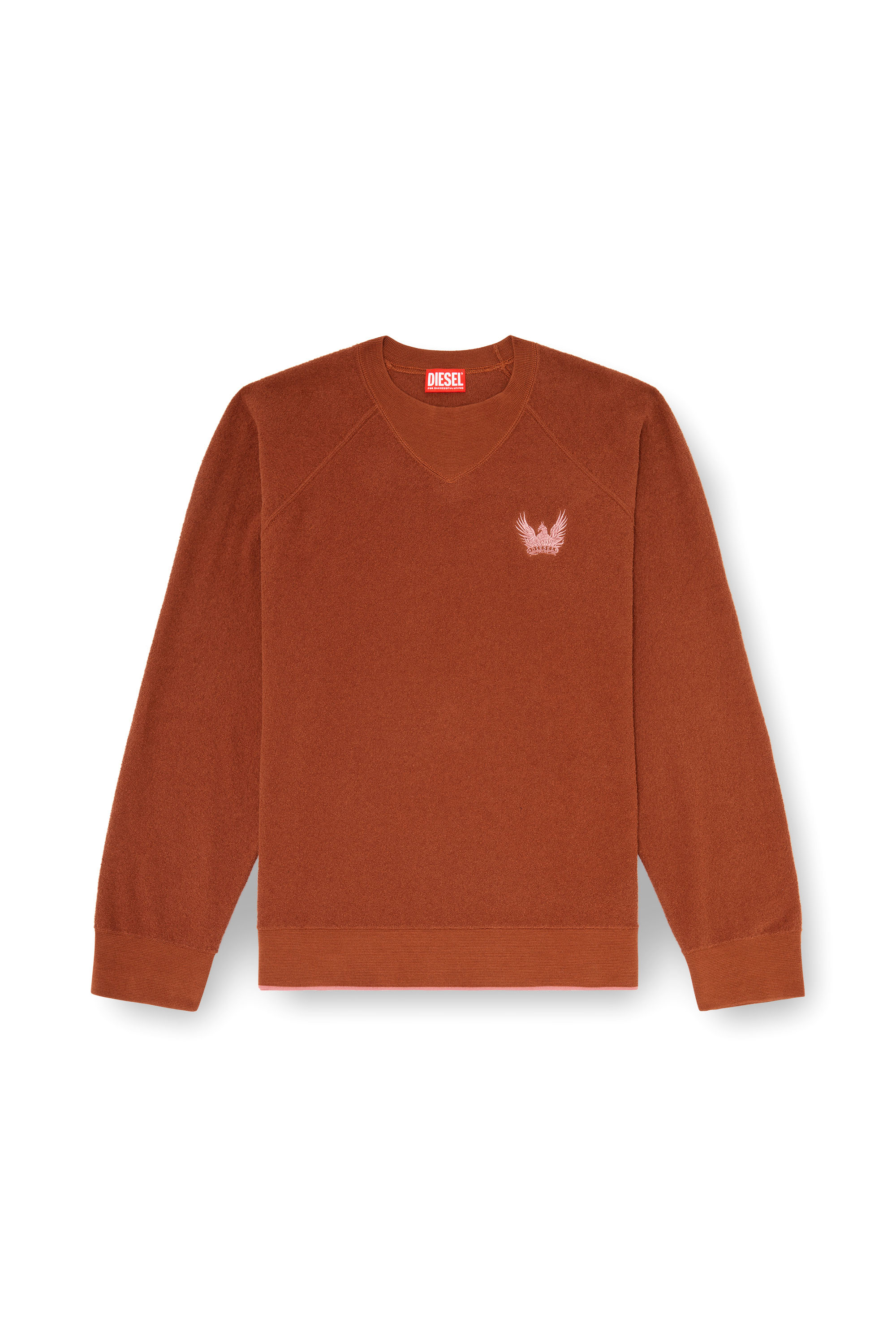 Diesel - K-RALFS, Maglione boucl&eacute; con ricamo Phoenix Uomo in ToBeDefined - 3