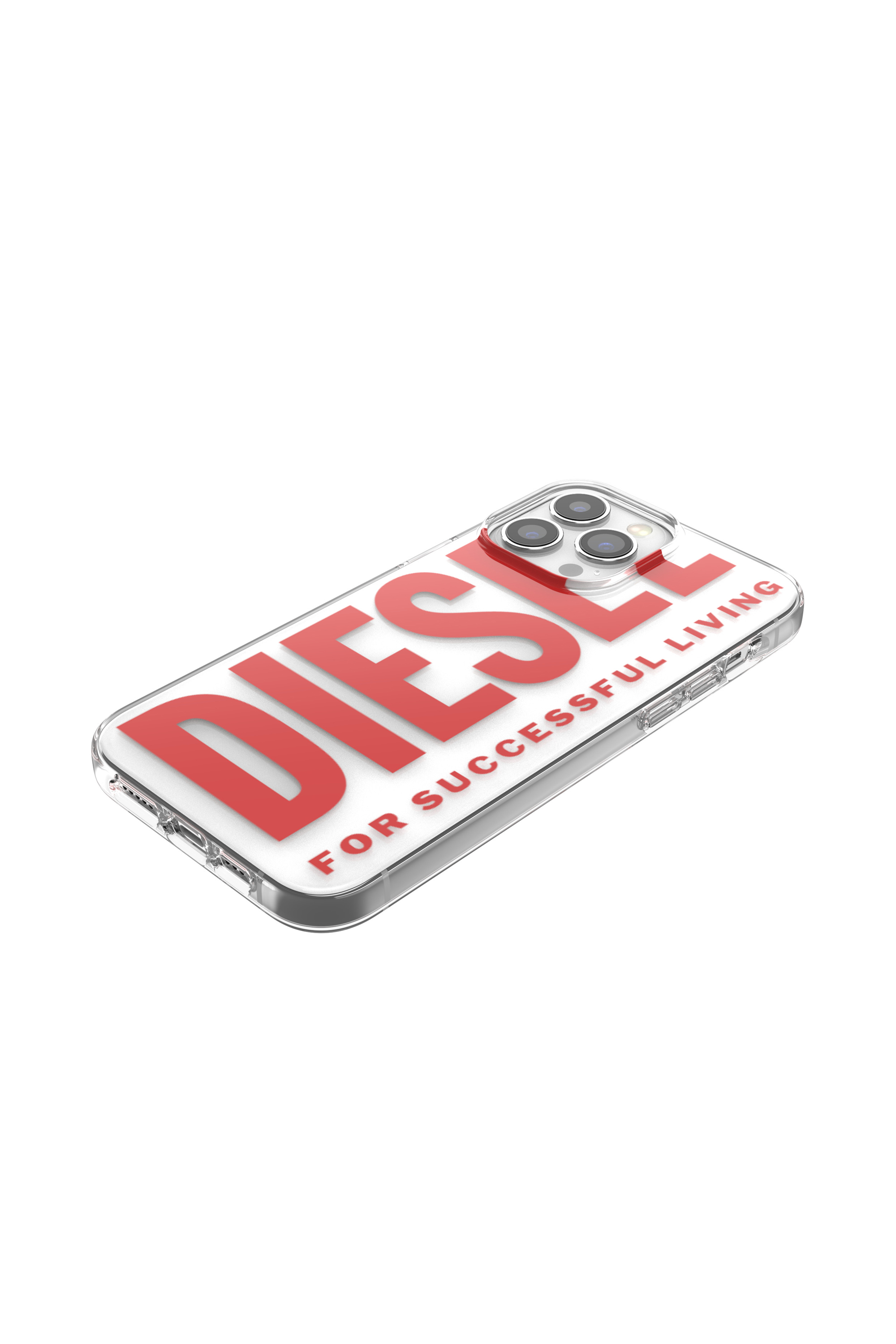 Diesel - 48300 STANDARDASE, Custodia trasparente per iPhone 13 Pro Max Unisex in Rosso - 4