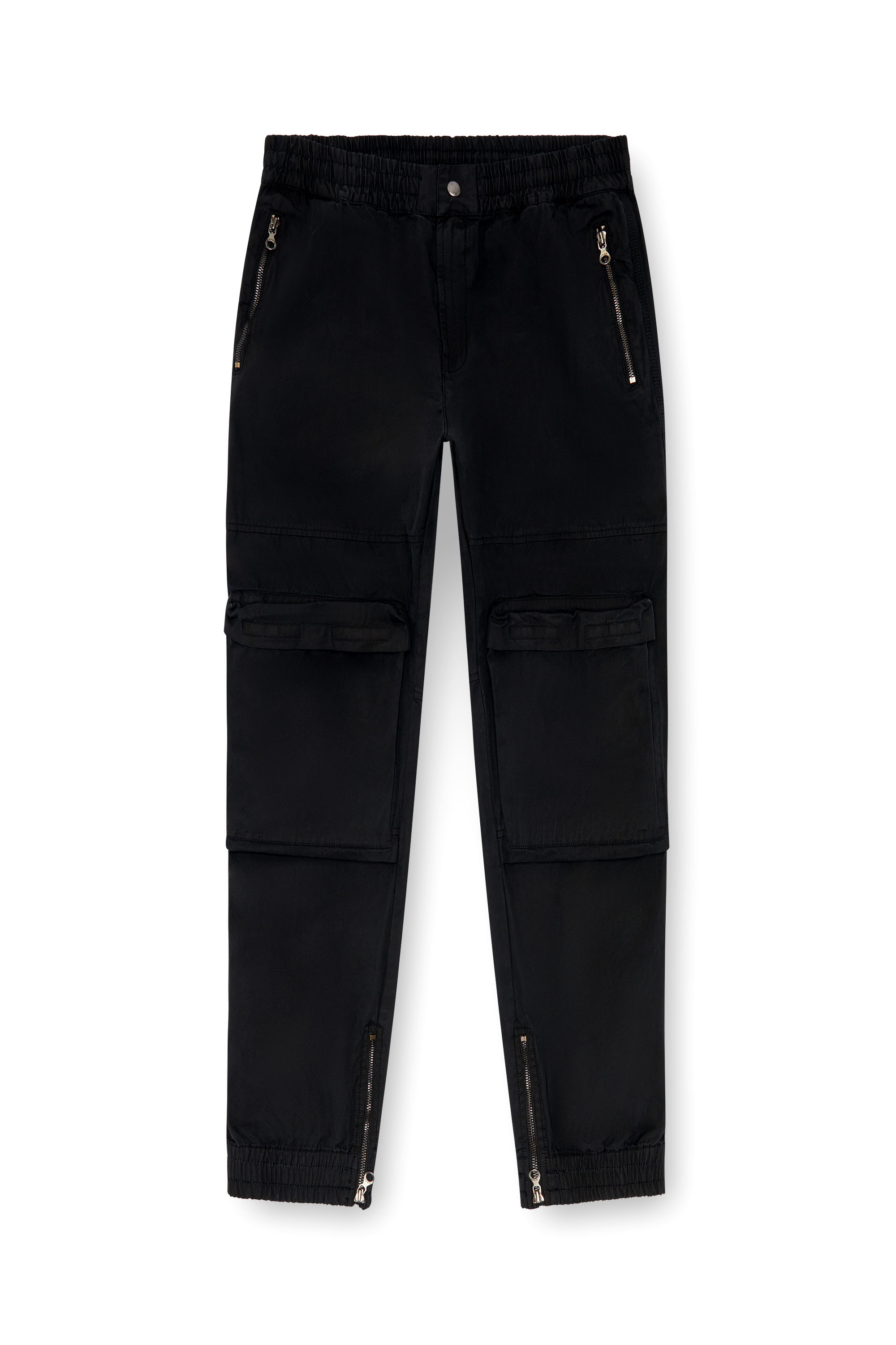 Diesel - P-BEECK, Pantaloni con tasche in cotone biologico Uomo in Nero - 3