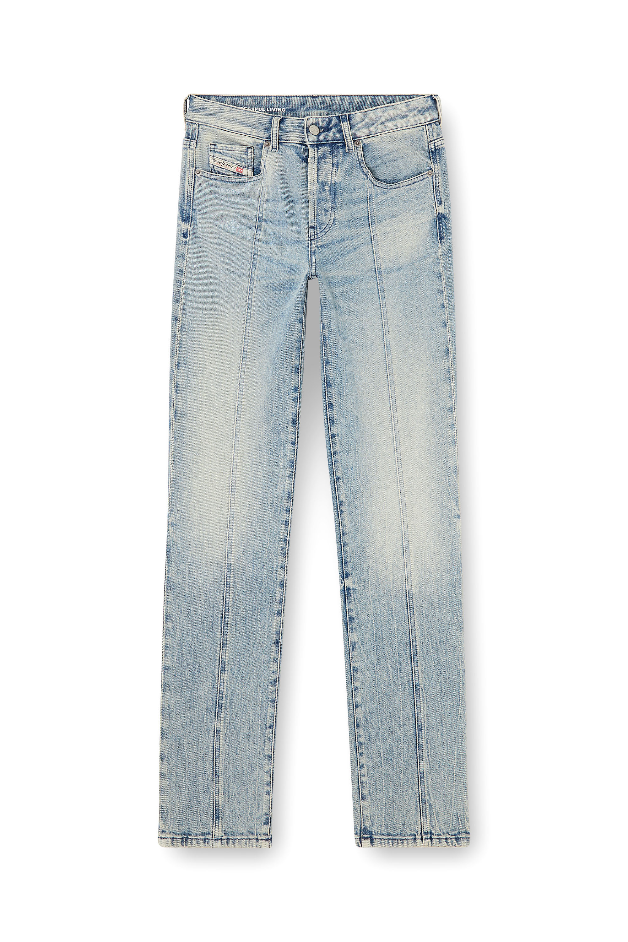 Diesel - Regular Jeans 1989 D-Mine 09N55 Donna, Blu Chiaro - Image 3