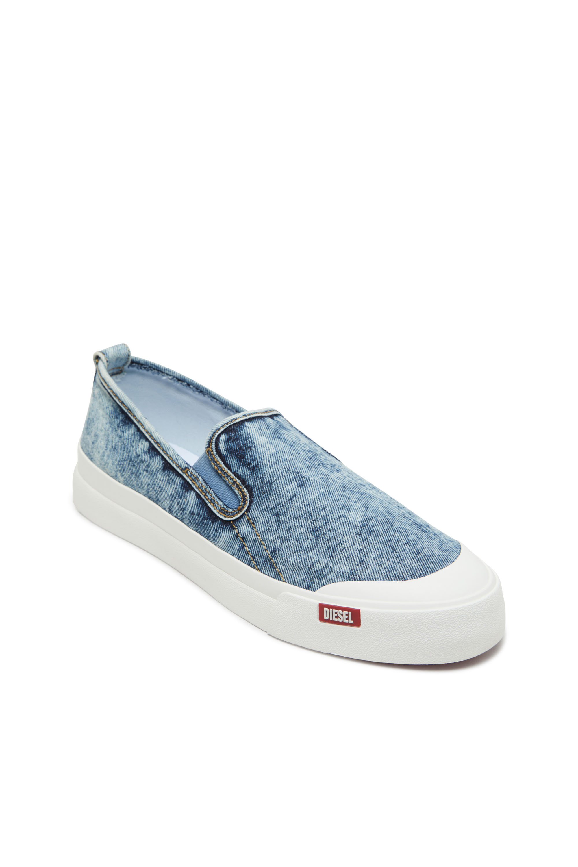 Diesel - S-ATHOS NMD SO, Sneaker slip-on in denim Uomo in Blu - 6