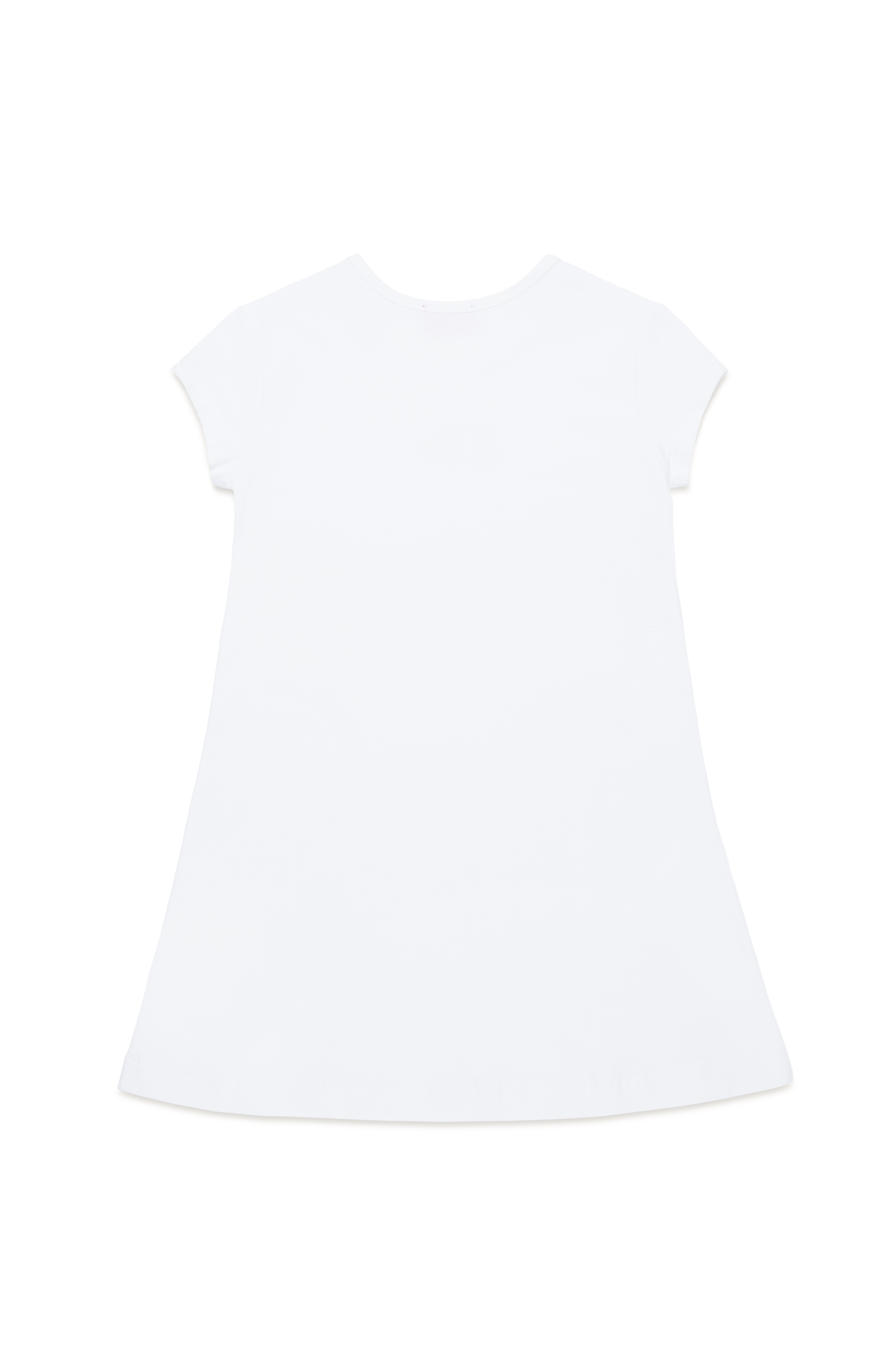 Diesel - DANGIELAM, Abito a T-shirt con cut-out e logo Oval D Donna in Bianco - 2