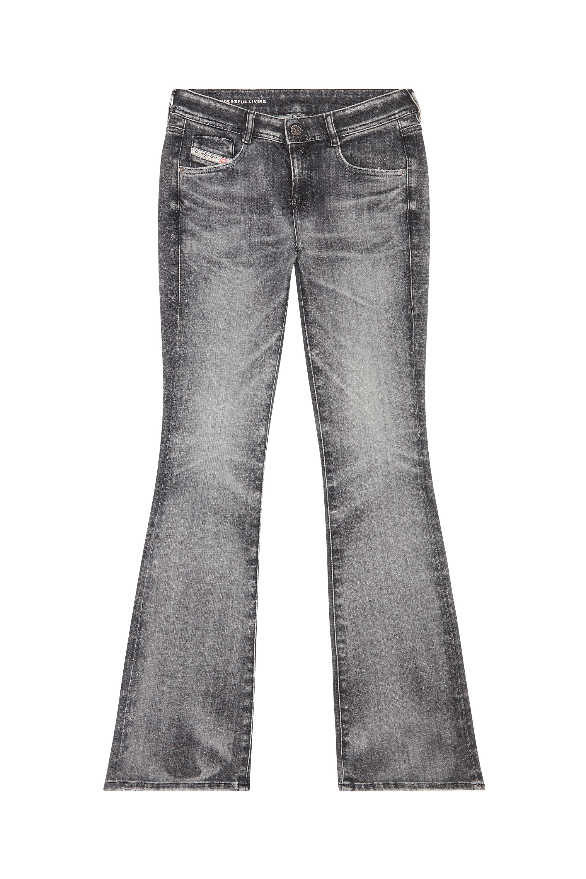 Diesel - Bootcut and Flare Jeans 1969 D-Ebbey 09G38, Nero/Grigio scuro - Image 3