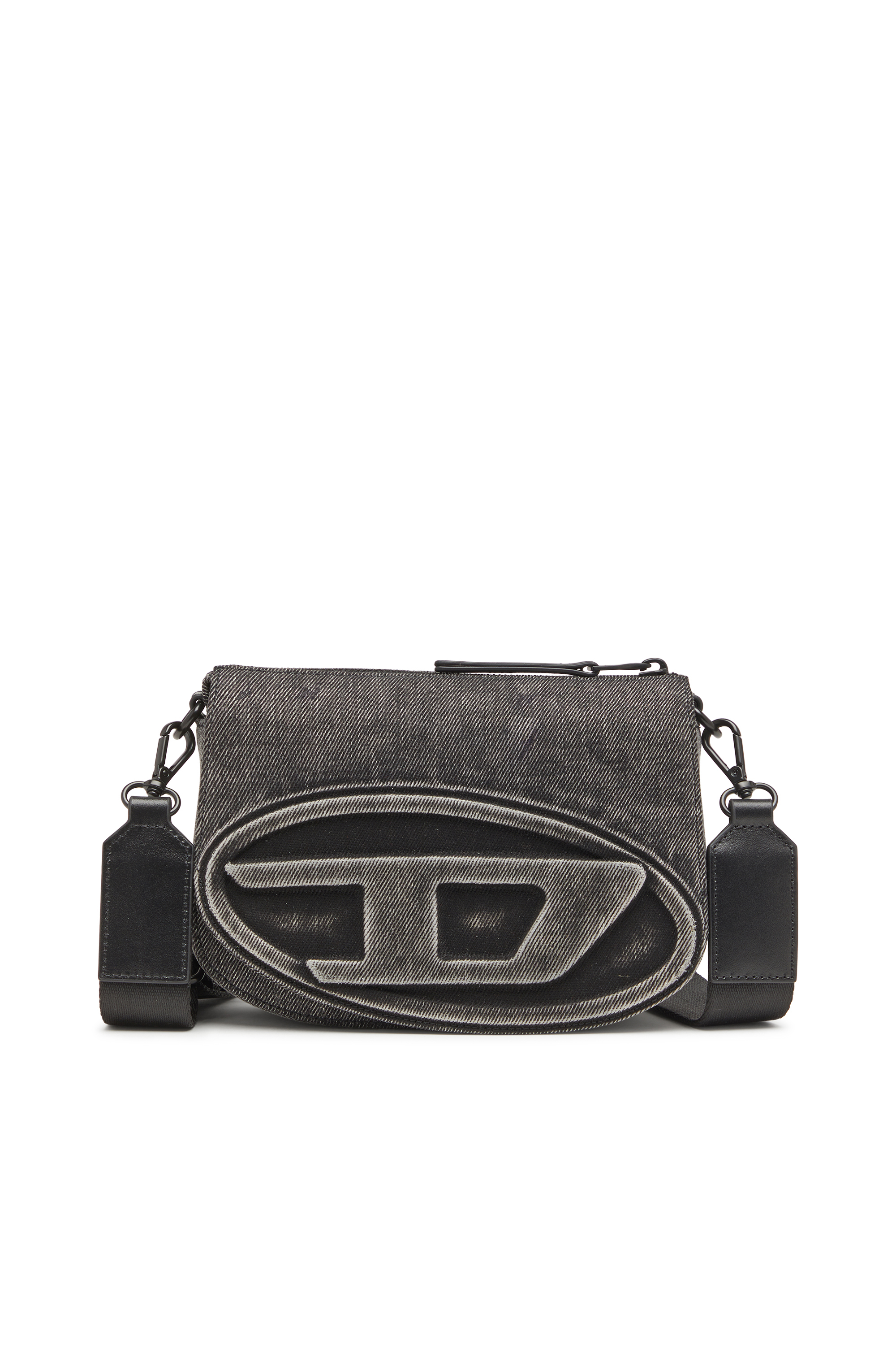 Diesel - 1DR CAMERA BAG, 1DR-Camera bag in washed denim Unisex in Grigio - 1