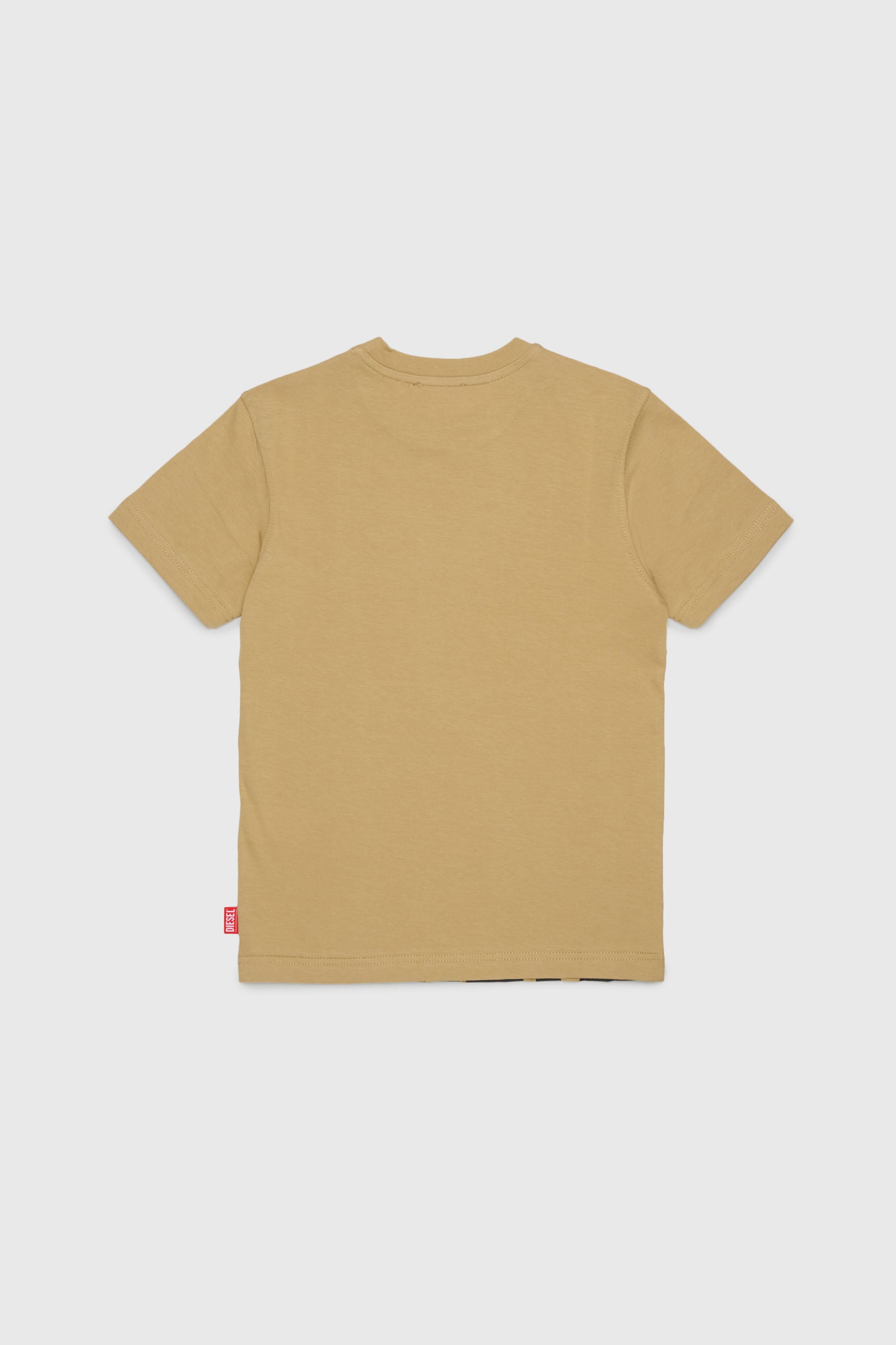 Diesel - TPRES, T-shirt con logo cut-off Uomo in Marrone - 2
