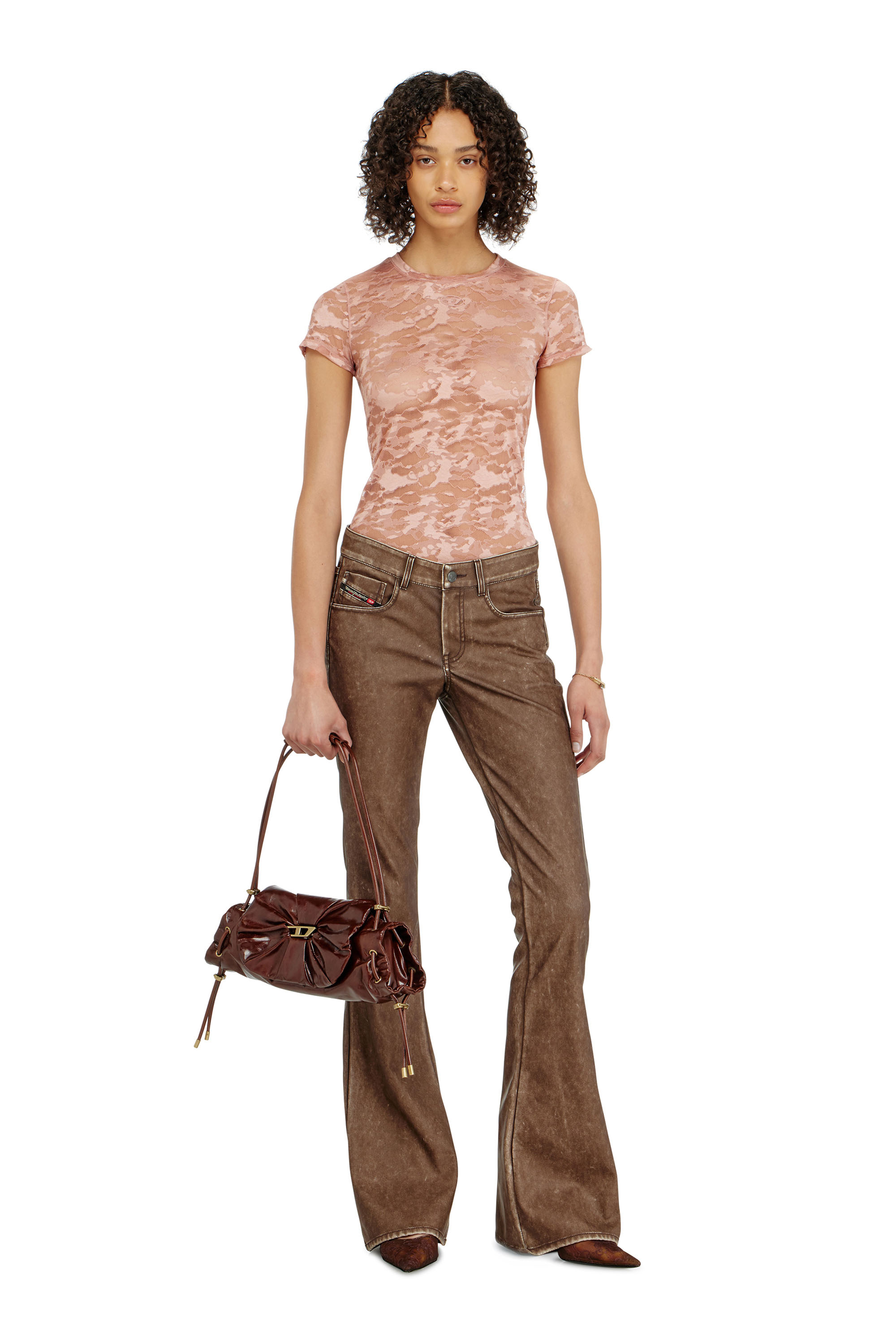 Diesel - KASIA-UTLT, T-shirt in pizzo camouflage Donna in ToBeDefined - 4