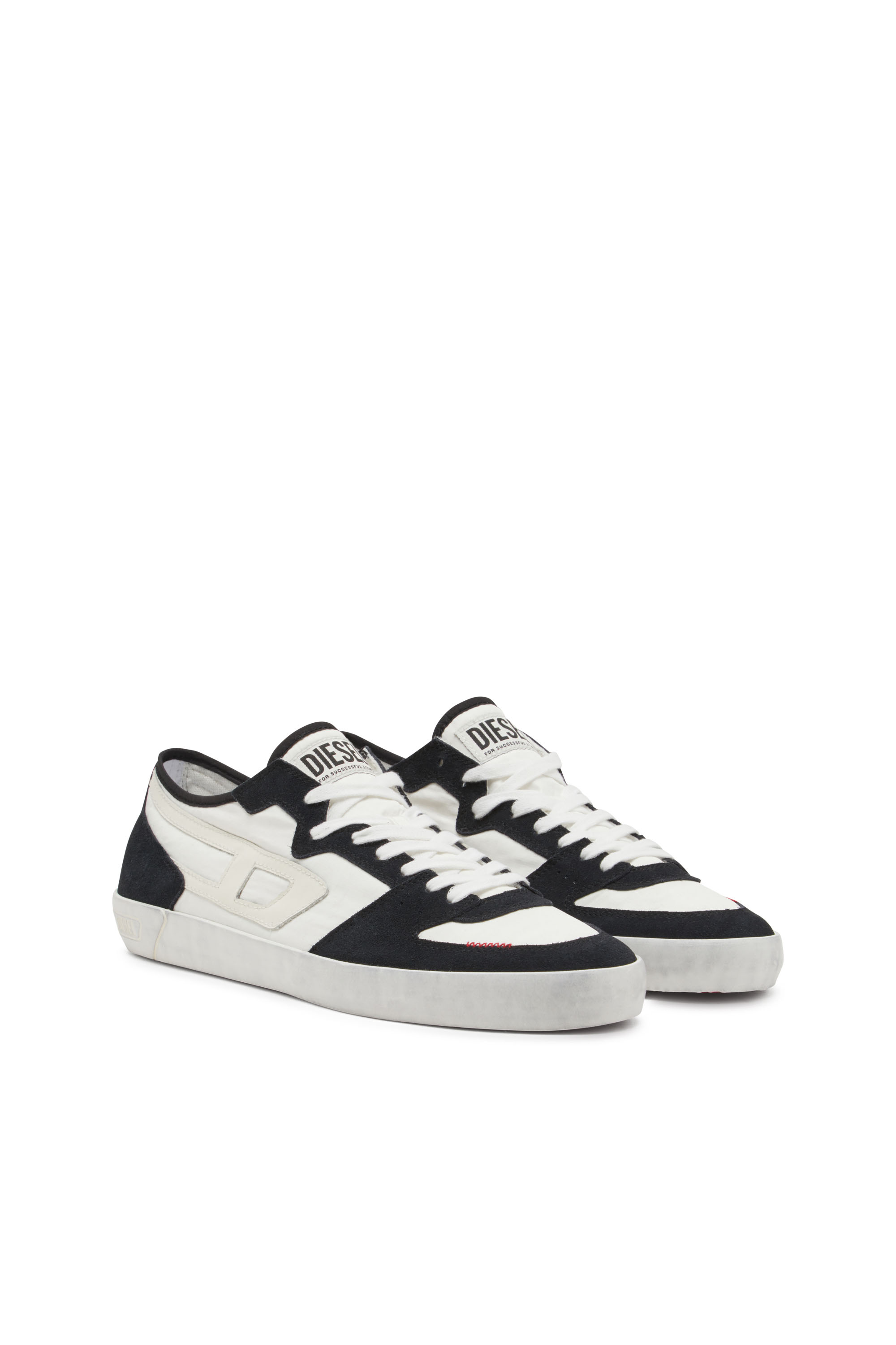 Diesel - S-LEROJI D-1 LOW, Sneaker in ripstop imbottito e suede Uomo in Multicolor - 2