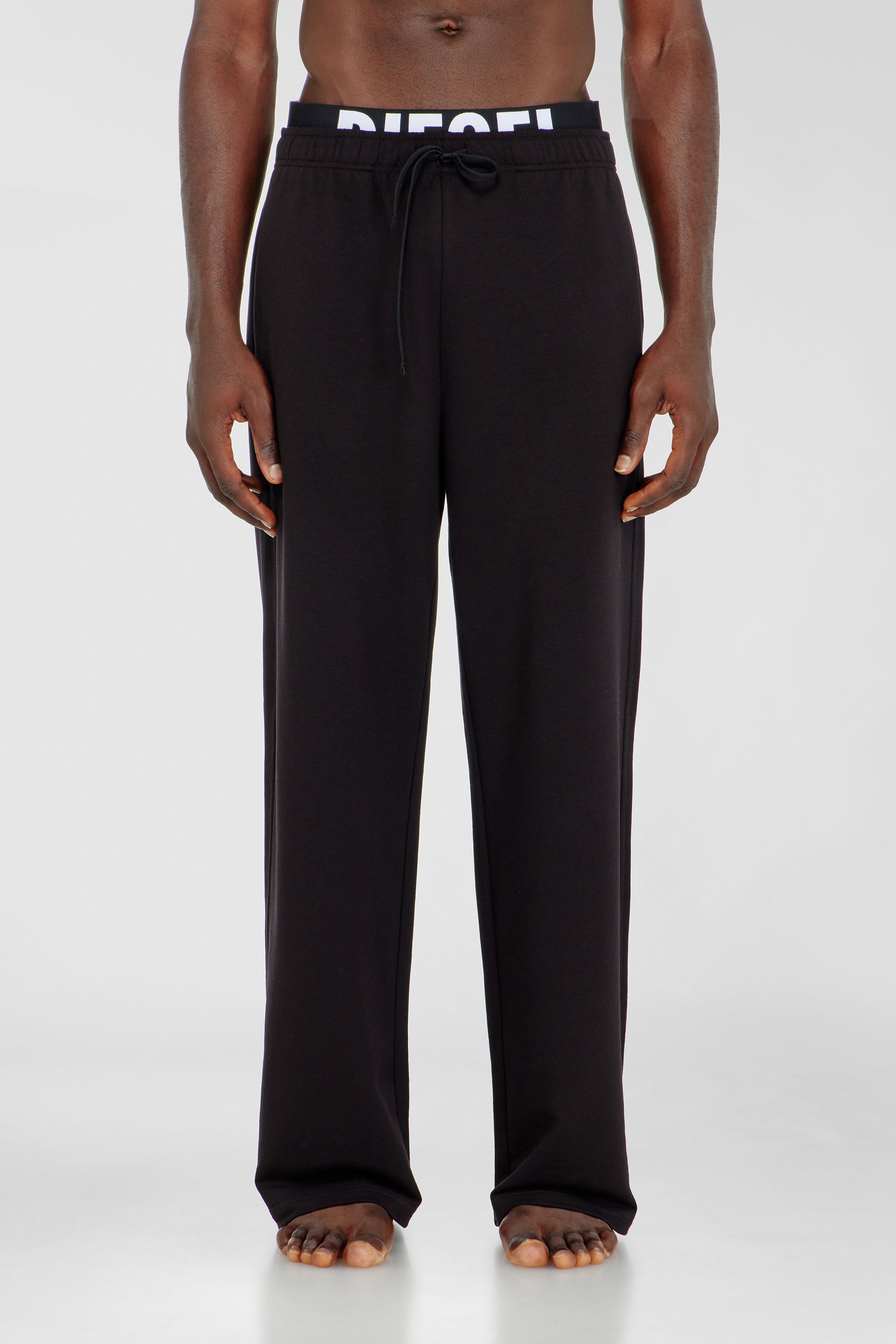 Diesel - BRADLEY-D-POP, Pantaloni in cotone con logo Uomo in Nero - 1