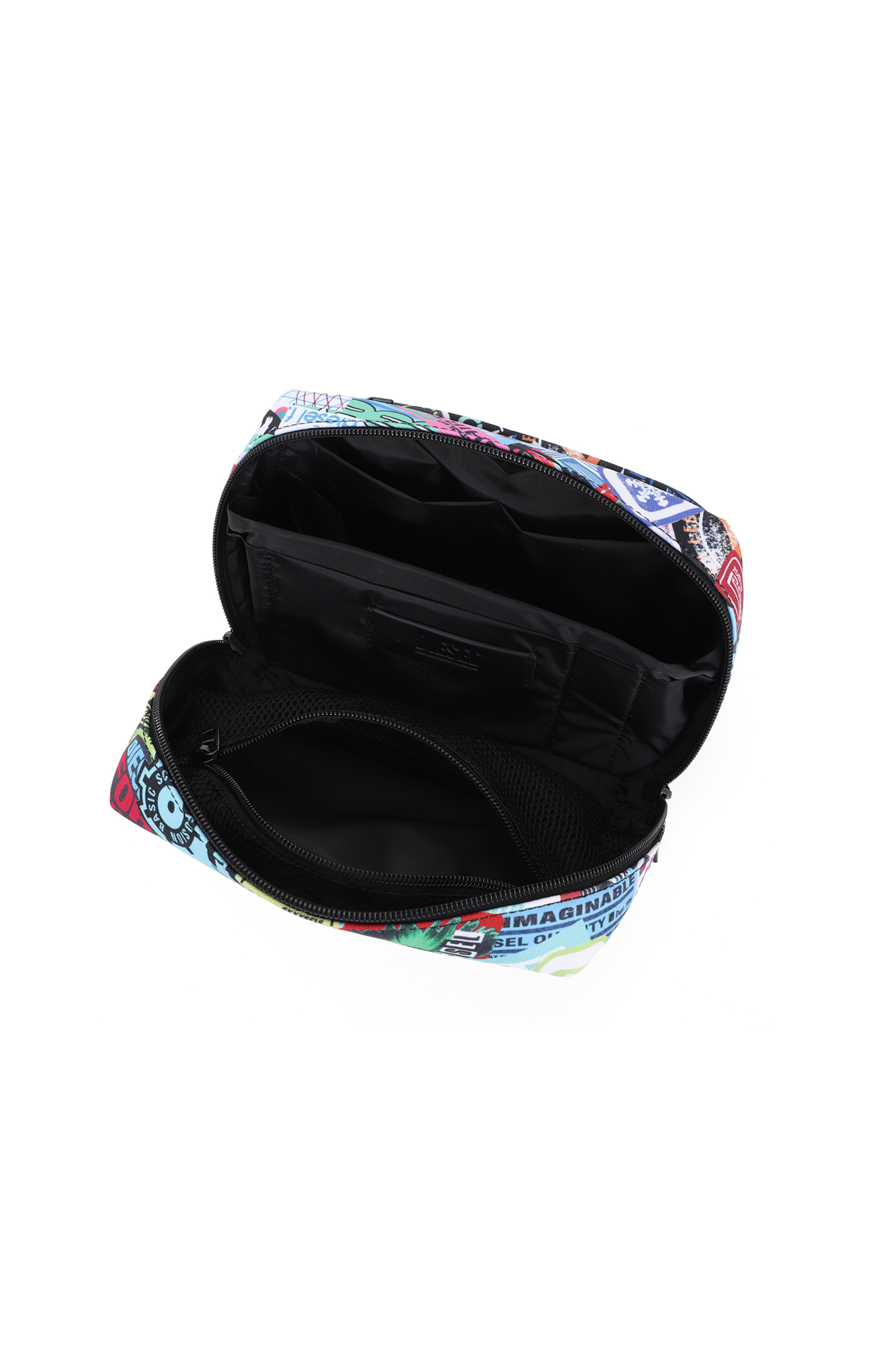 Diesel - DIESEL PC PRINTED BEAUTY CASE-STICKERS-, Beauty case con adesivi Unisex in Multicolor - 3