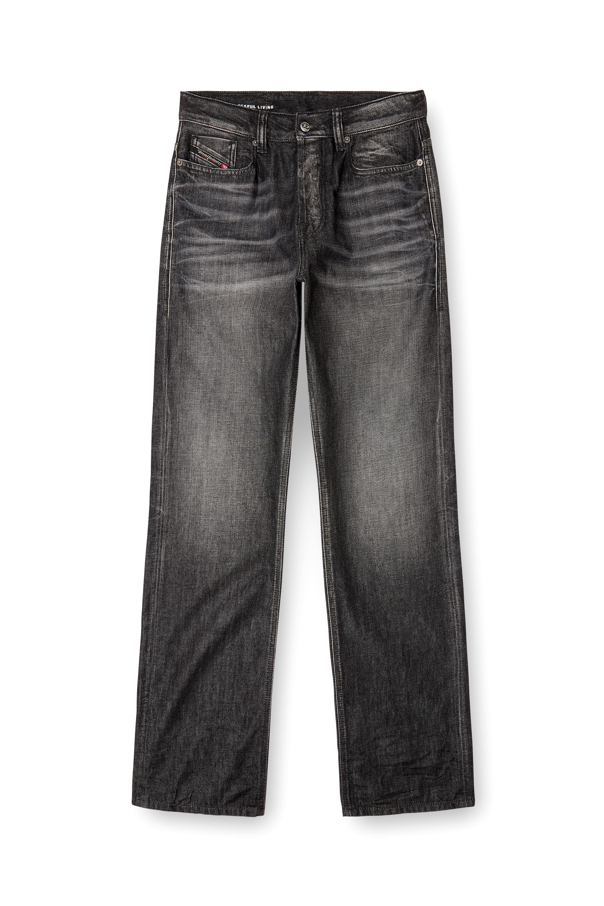 Diesel - Relaxed Jeans 1980 D-Eeper 09M63 Uomo, Nero/Grigio scuro - Image 3