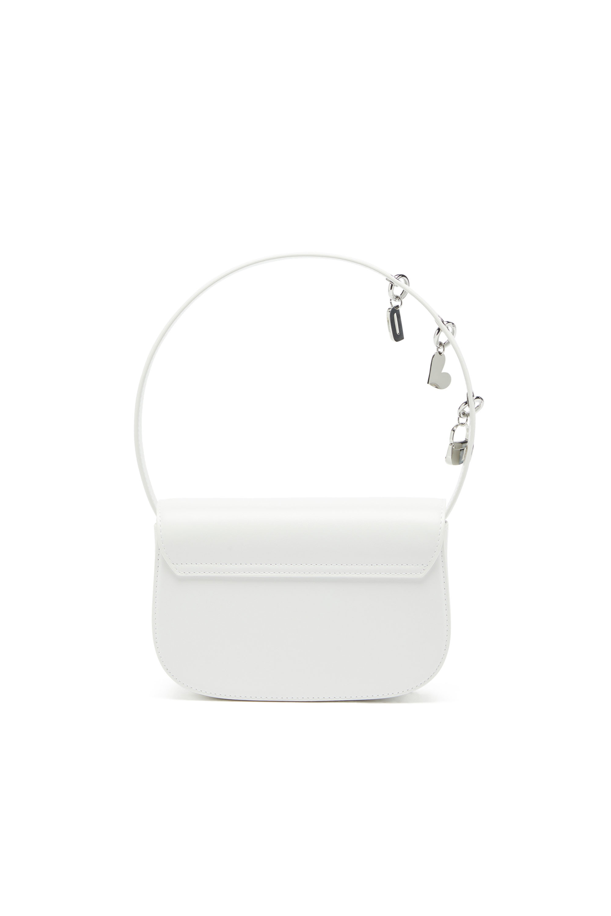 Diesel - 1DR, 1DR -Iconica borsaa spalla in pelle con charms sul manico Donna in Bianco - 2