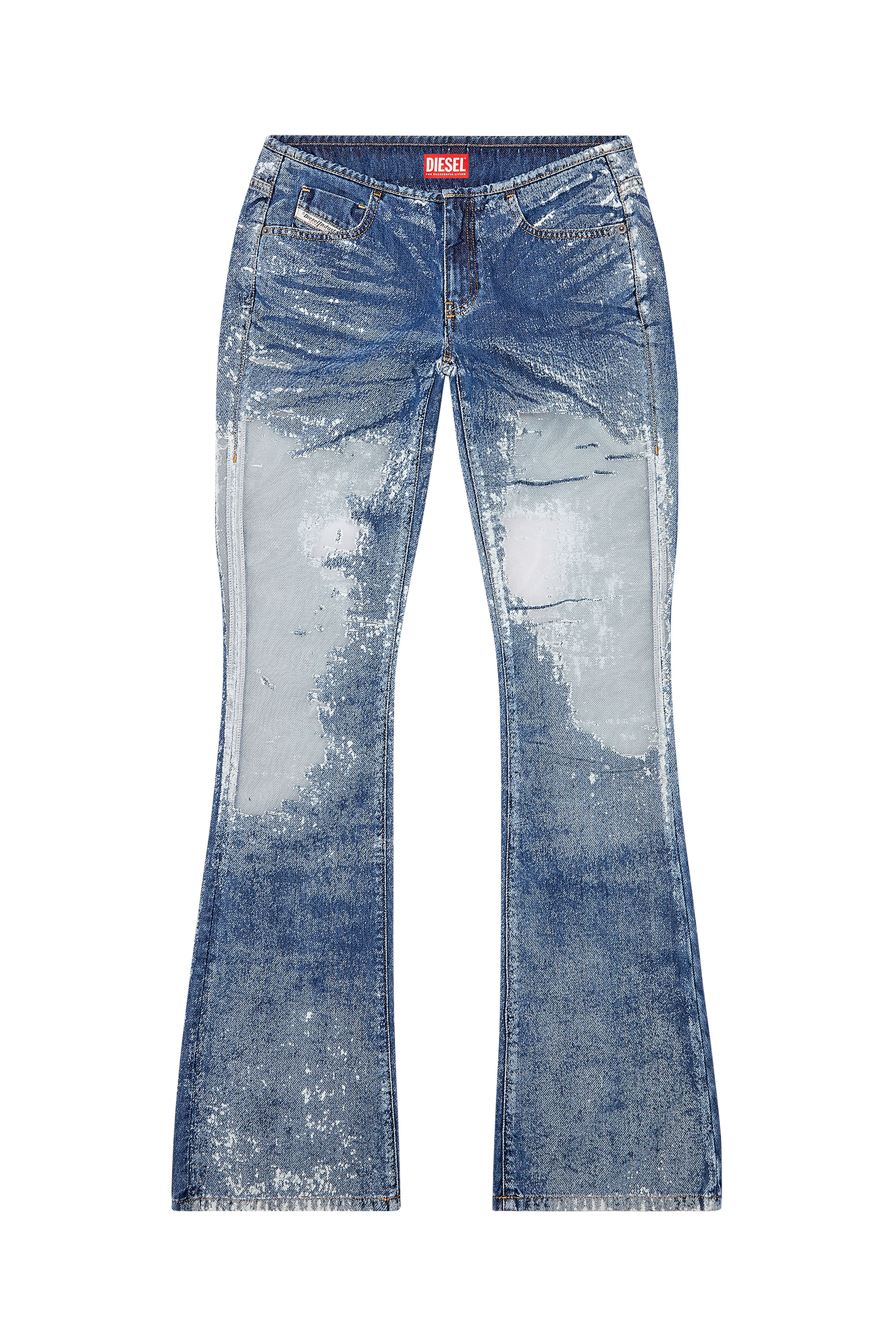 Diesel - Bootcut and Flare Jeans D-Shark 068JH, Blu medio - Image 6