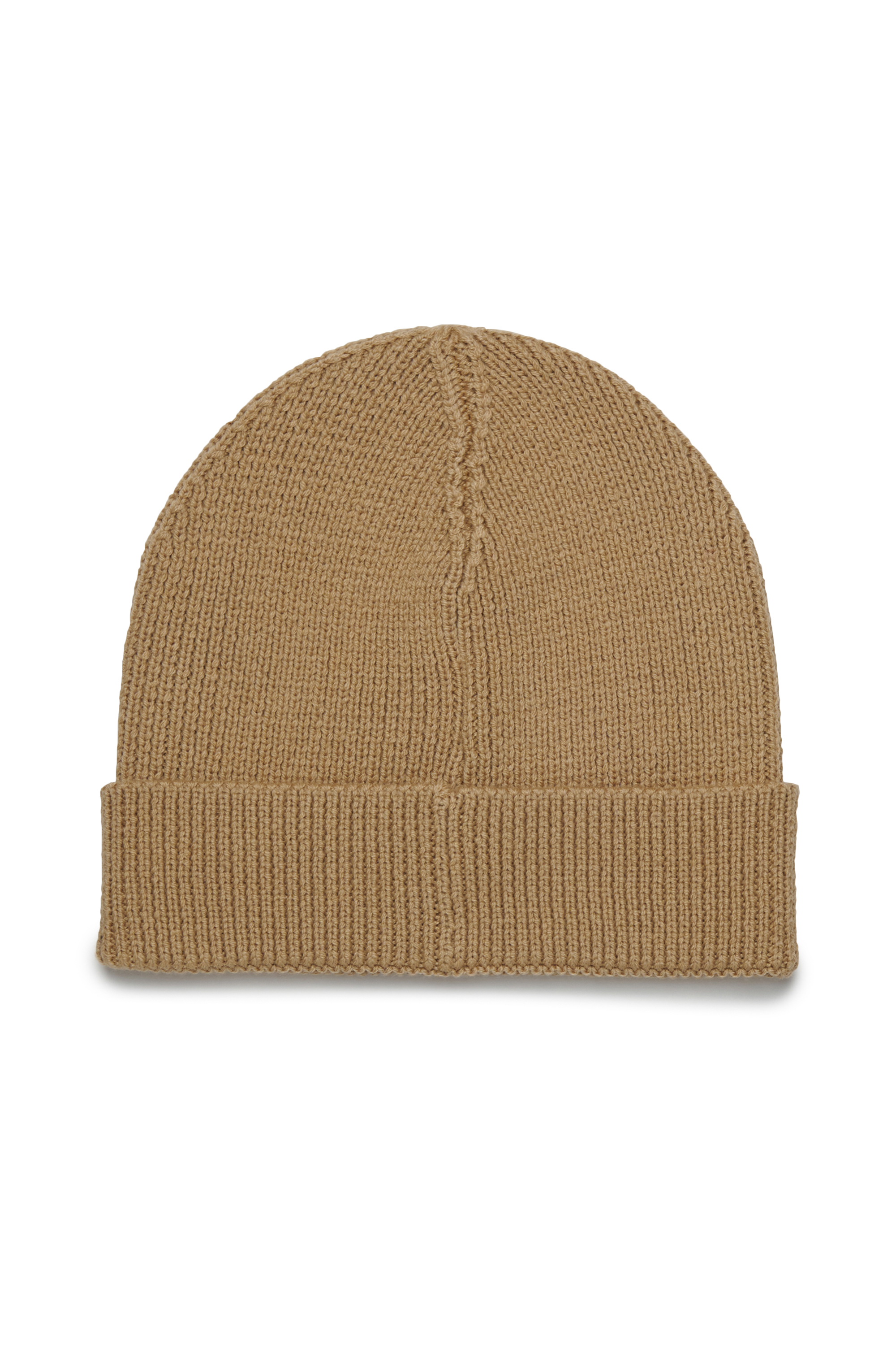 Diesel - FKCODERFULLYC, Unisex's Wool hat with embroidered logo in Light Brown - 2
