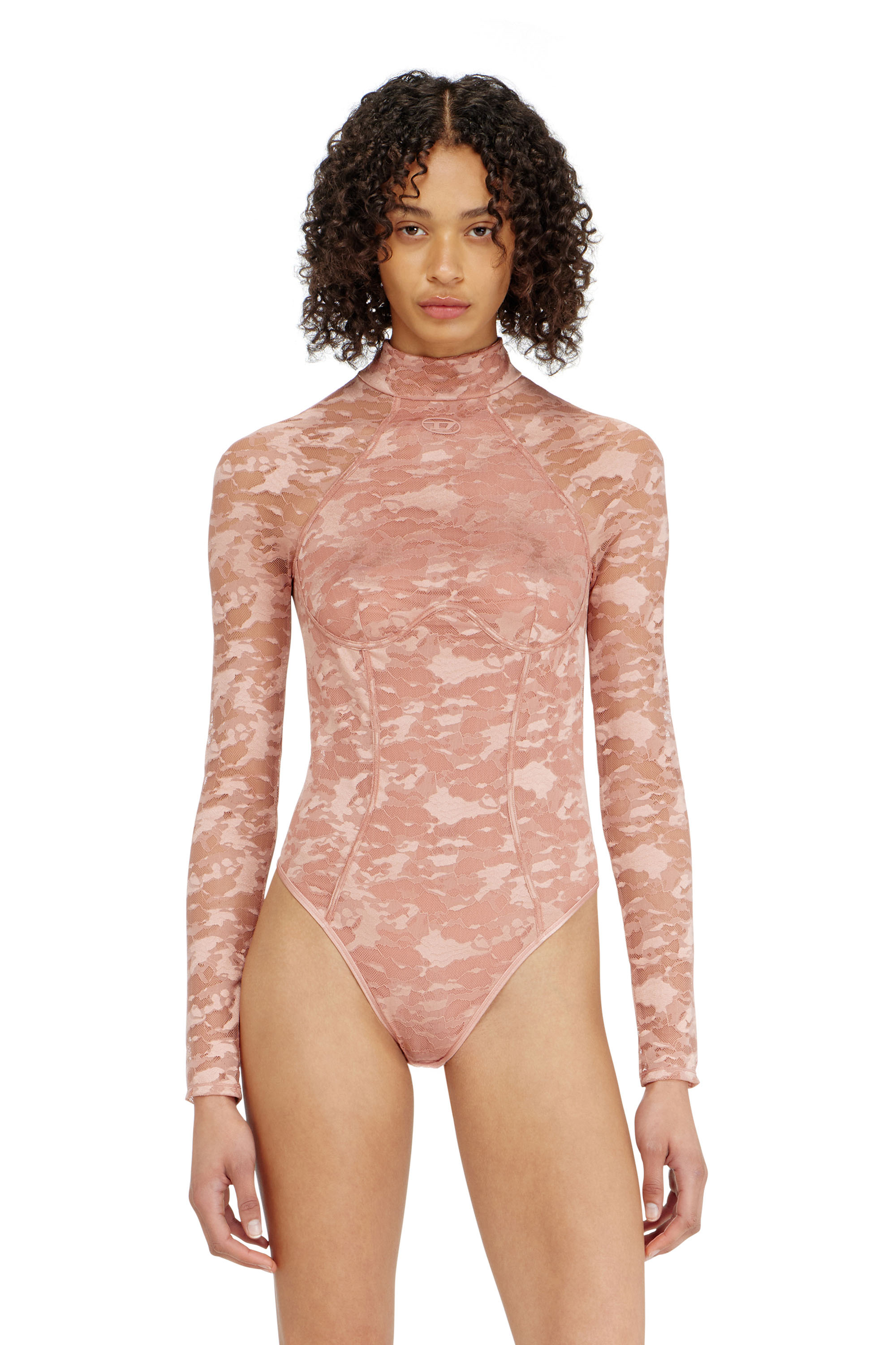 Diesel - VIVIAN-UTLT, Body in pizzo di nylon con schiena scoperta Donna in ToBeDefined - 2