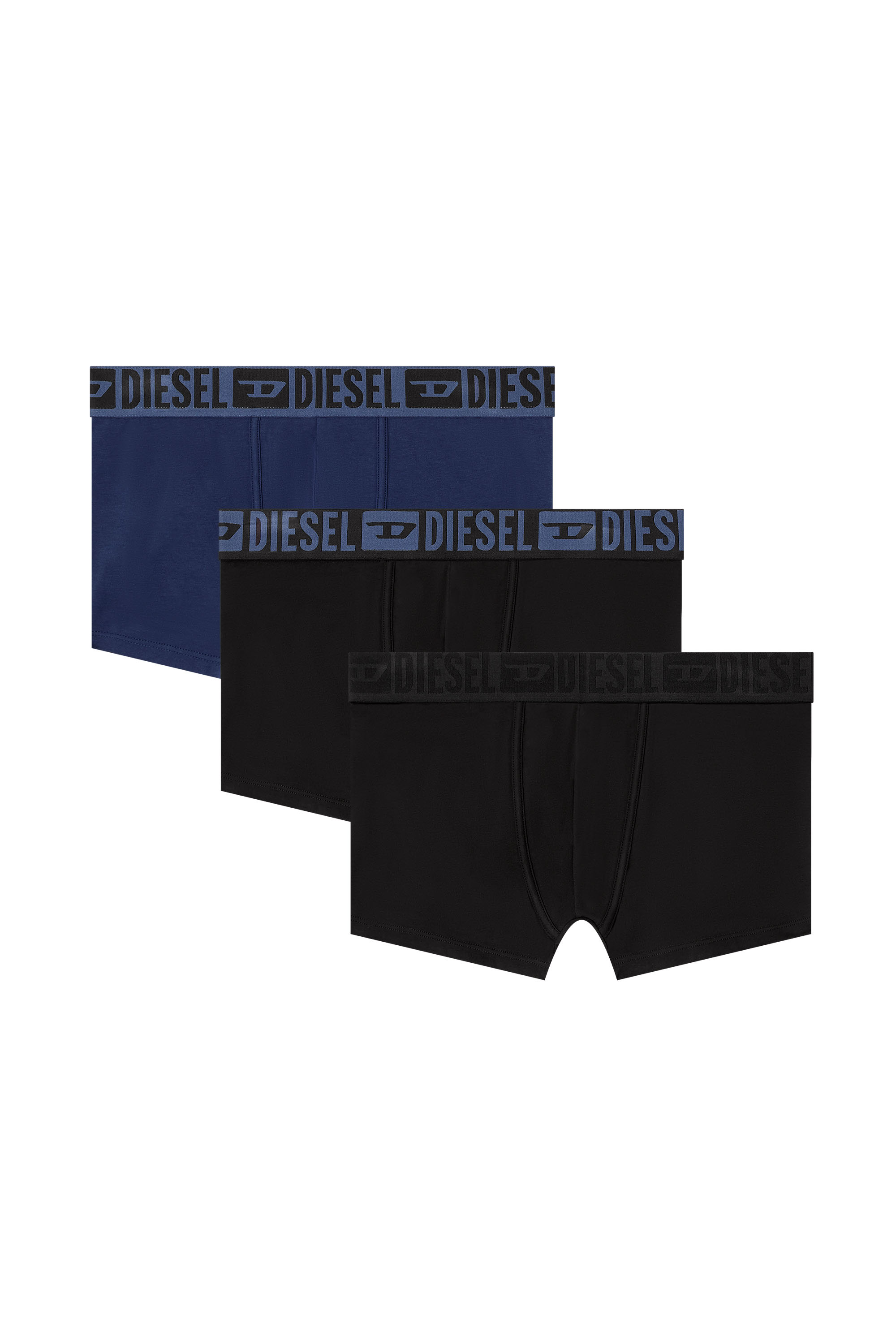 Diesel - MIKE-D-CORE-3PACK, Confezione da 3 boxer in cotone elasticizzato con fascia in vita tono su tono Uomo in ToBeDefined - 1