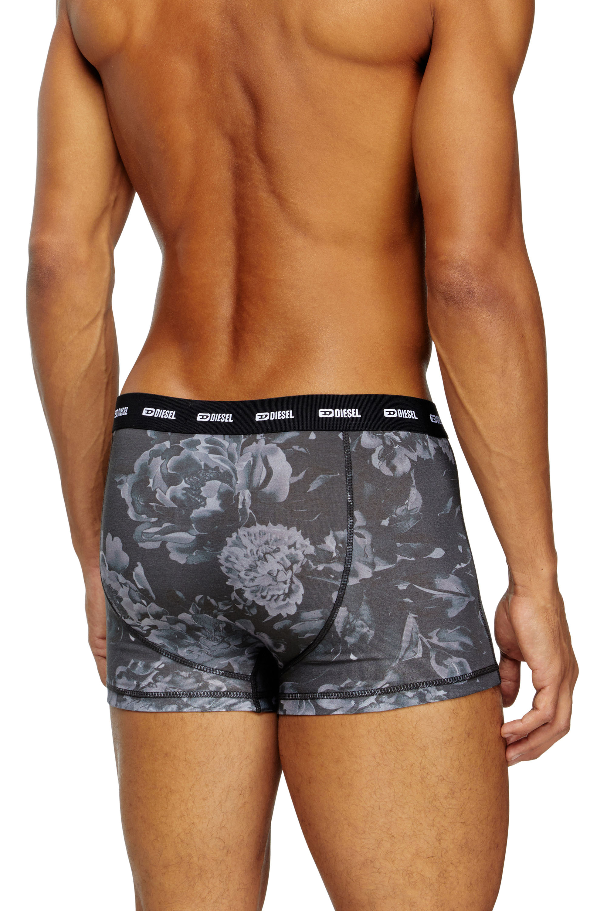 Diesel - DAMIEN-UTLT-3PACK, Set da tre boxer con motivo floreale Uomo in Nero - 4
