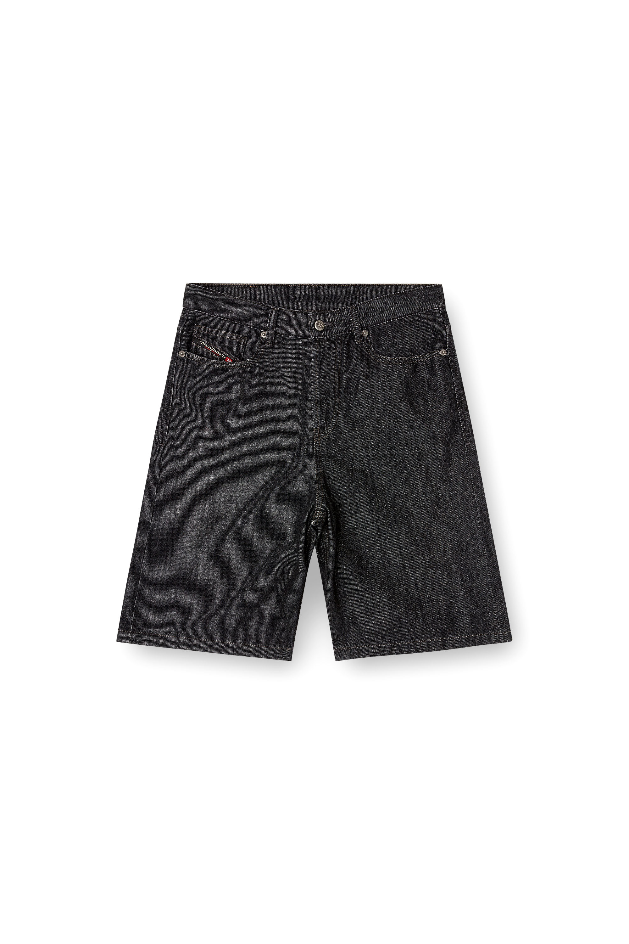 Diesel - DE-SIRE-SHORT, Short in denim rinse-wash Donna in Nero - 3