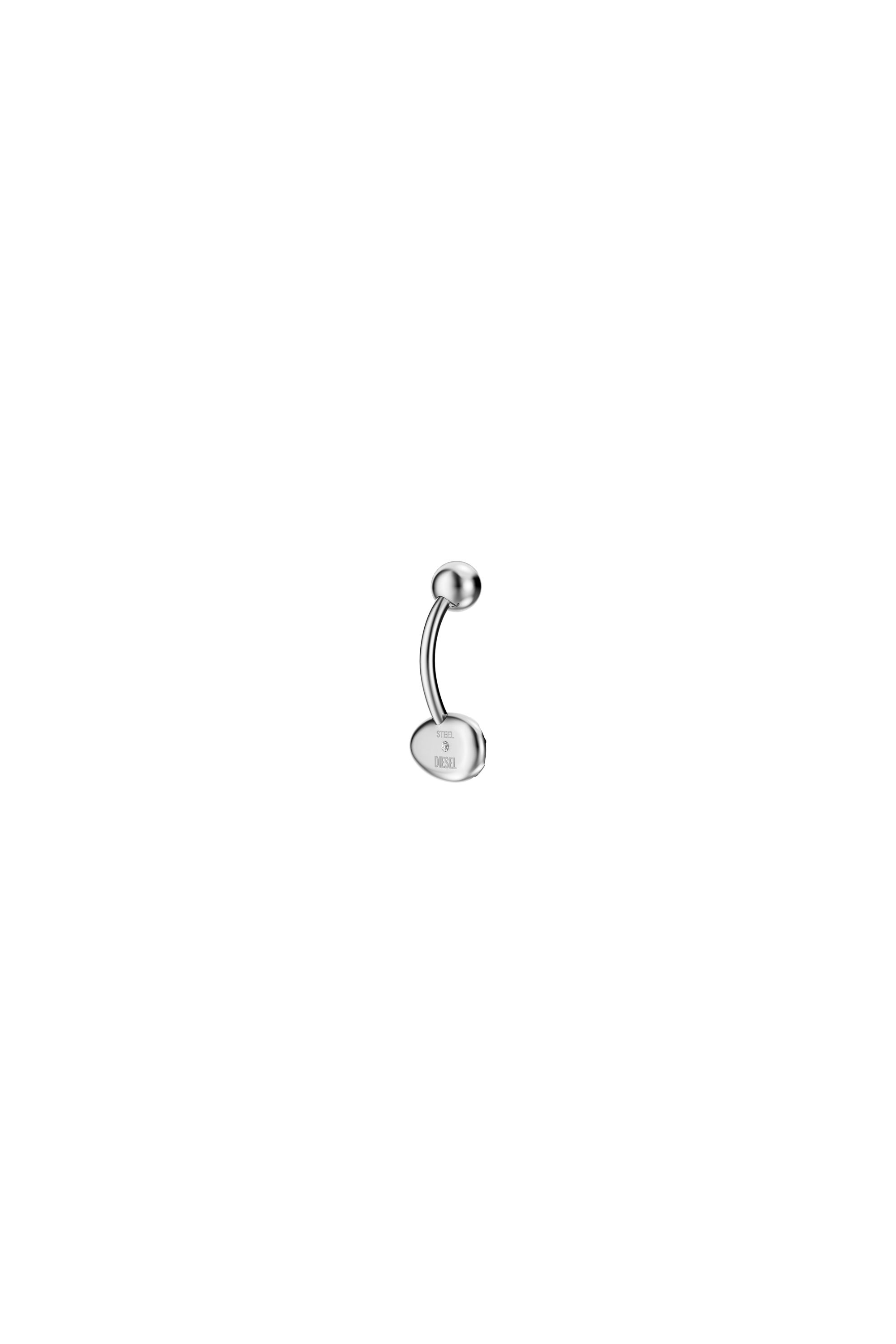 Diesel - DX1698040 JEWELLERY, Gioiello per ombelico in acciaio inox Unisex in Argento - 1