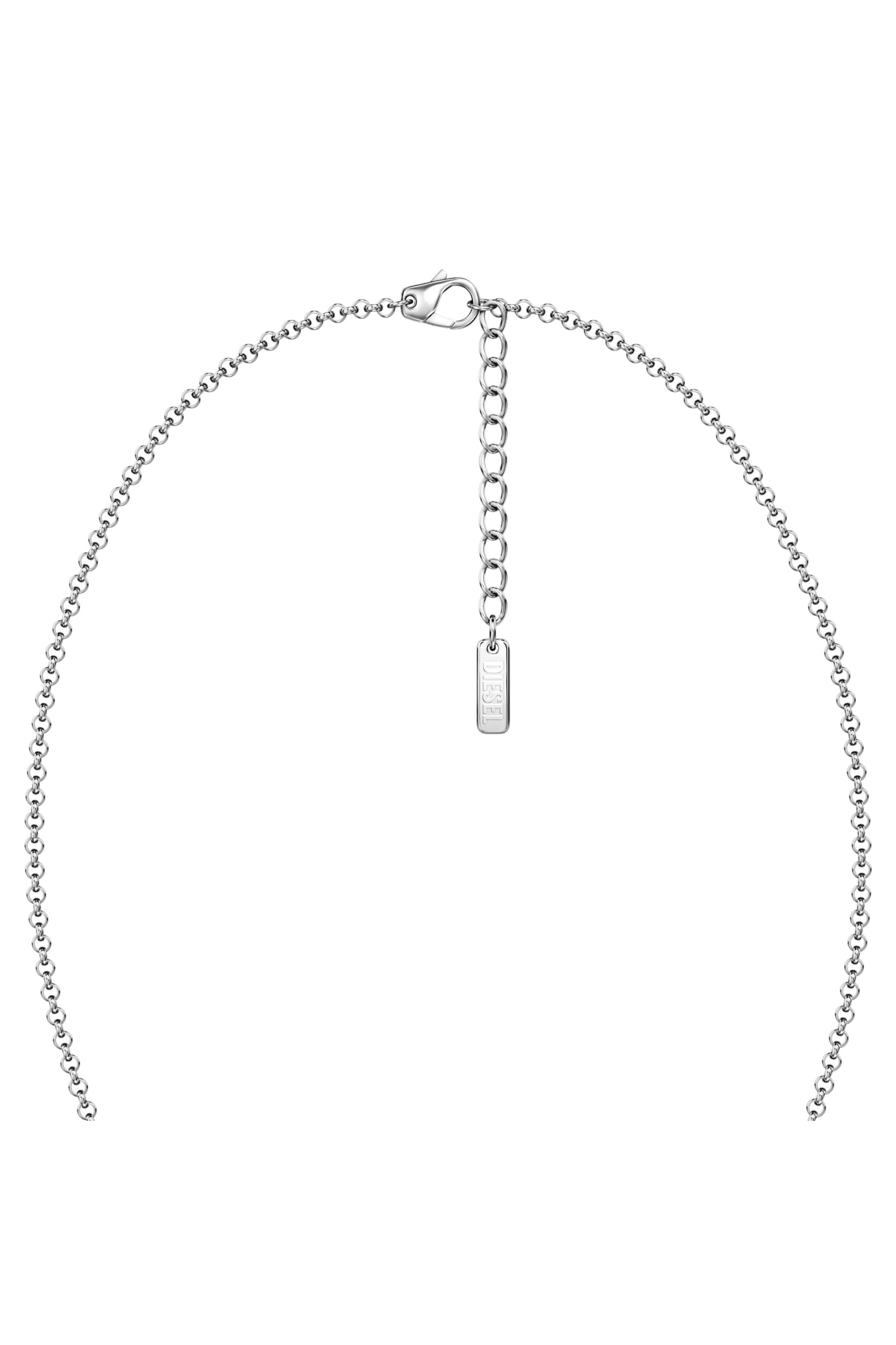 Diesel - DX1727040, Collana a fascia in acciaio inox Unisex in Argento - 3