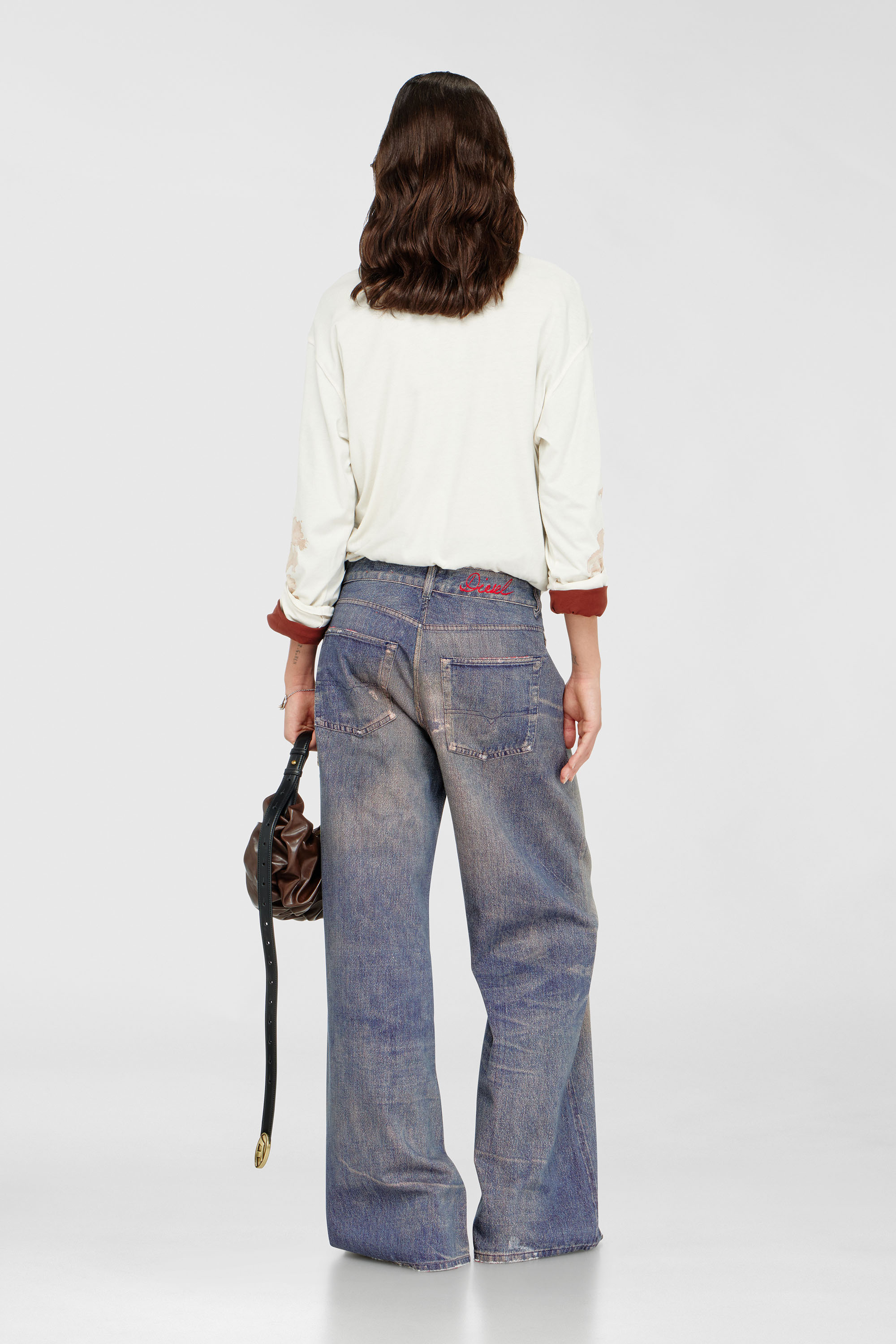 Diesel - Relaxed Jeans 1996 D-Sire 09P95 Donna, Blu Scuro - Image 3