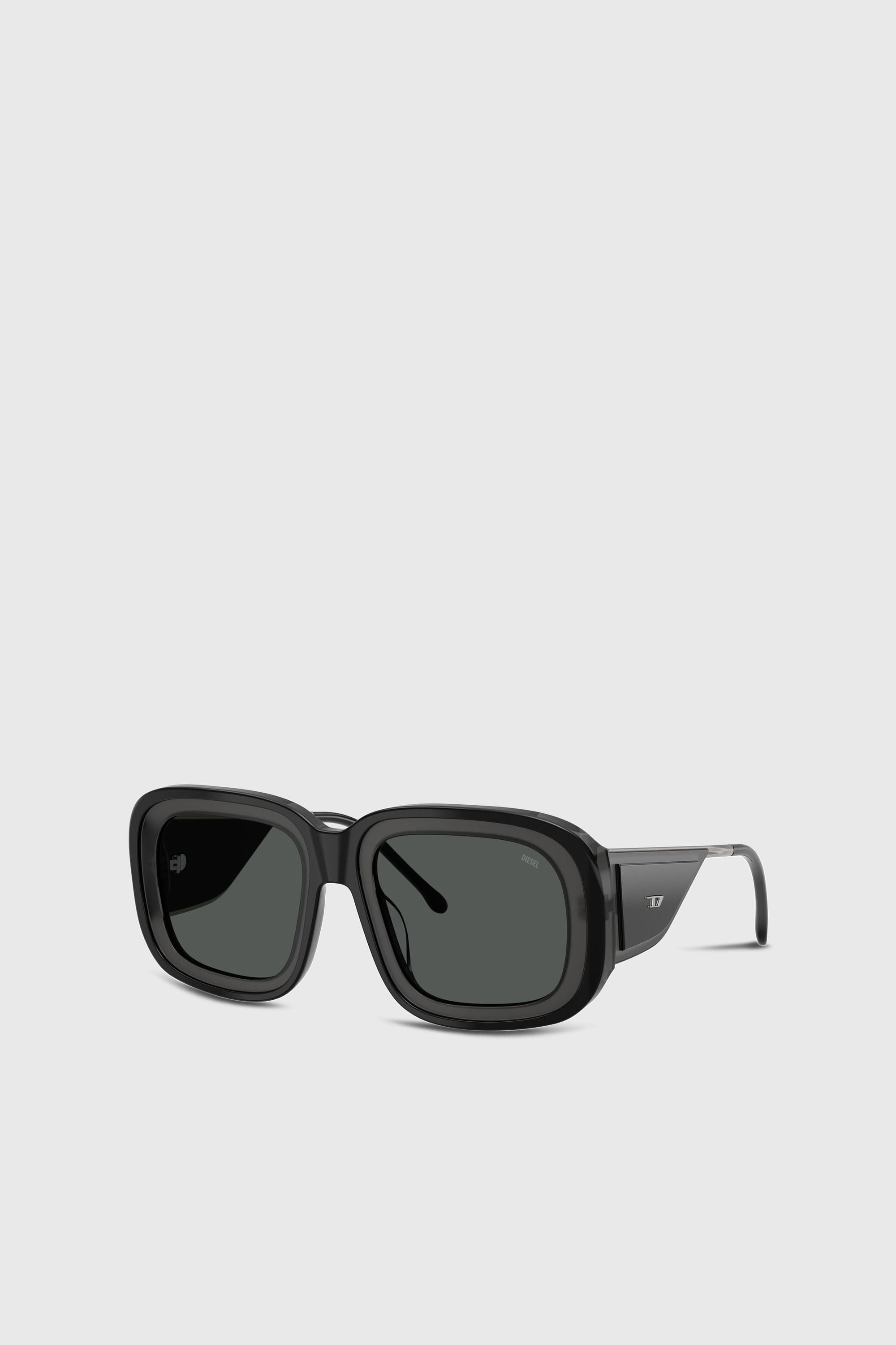 Diesel - 0DL2015U, Occhiali da sole quadrati Unisex in Nero - 2