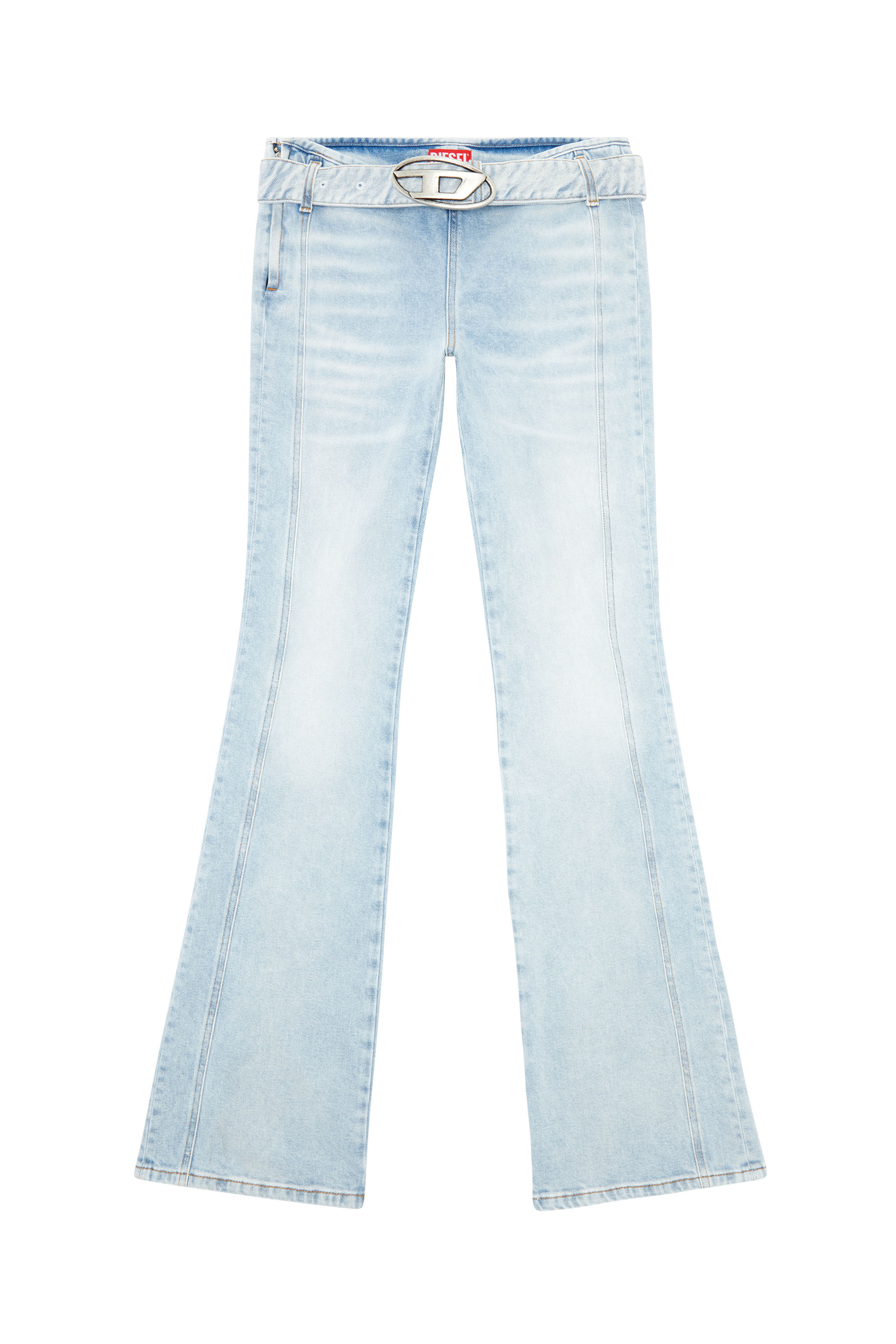 Diesel - Bootcut Jeans D-Ebbybelt 0JGAA Donna, Blu Chiaro - Image 2