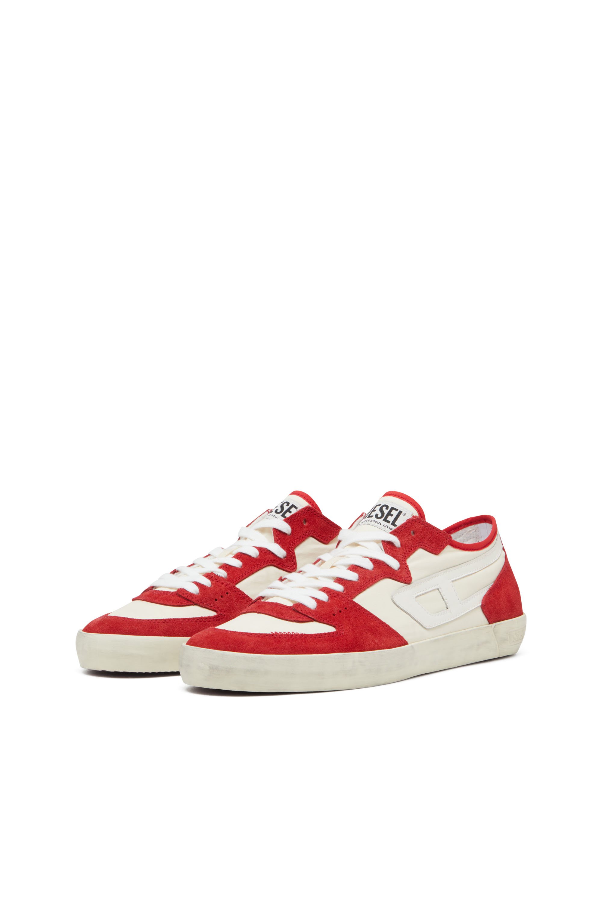 Diesel - S-LEROJI D-1 LOW, S-Leroji D-Sneaker in ripstop imbottito e suede Uomo in Multicolor - 8