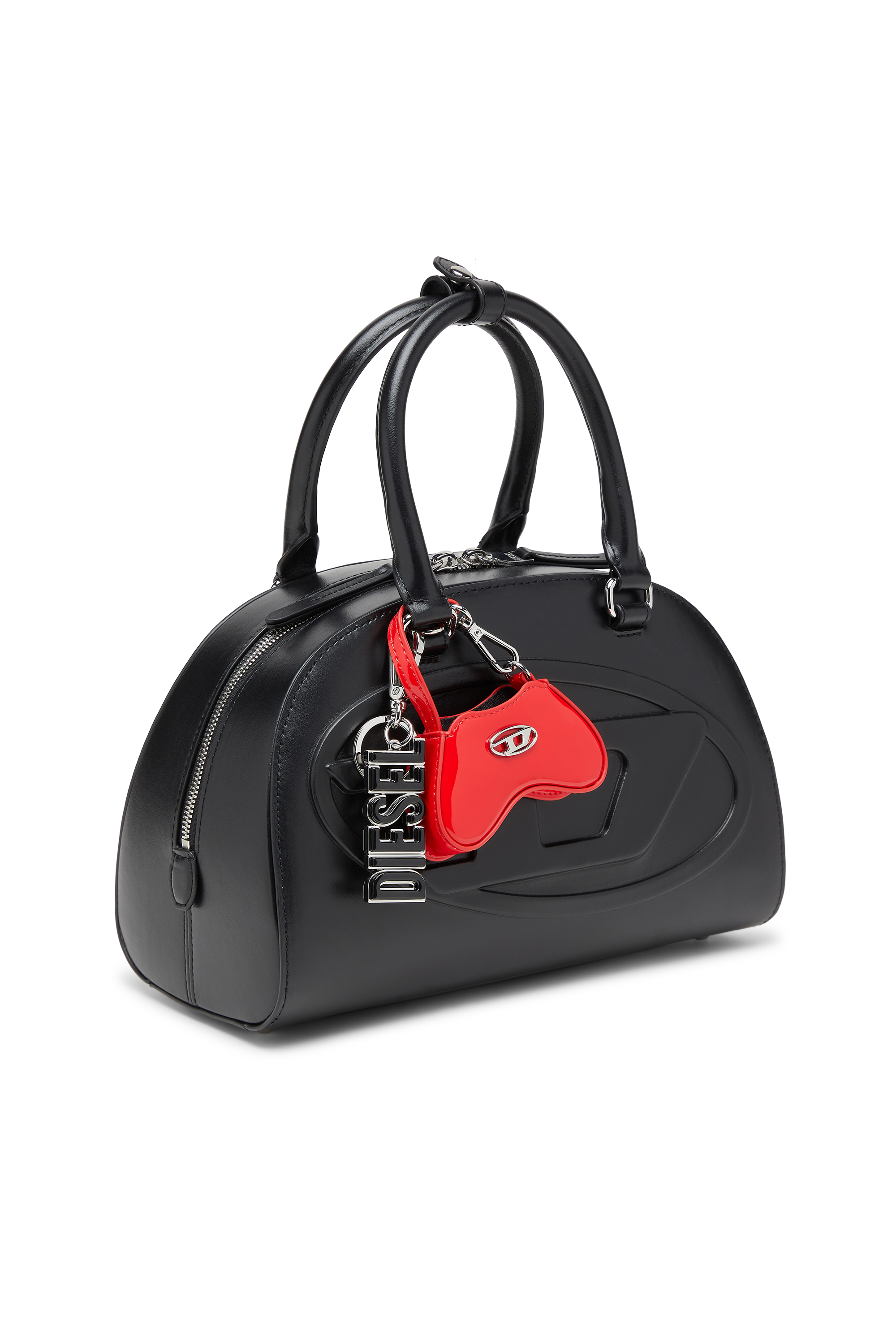 Diesel - 1DR DOME CROSSBODY, 1DR Dome-Borsa bowling mini in pelle Donna in Nero - 6