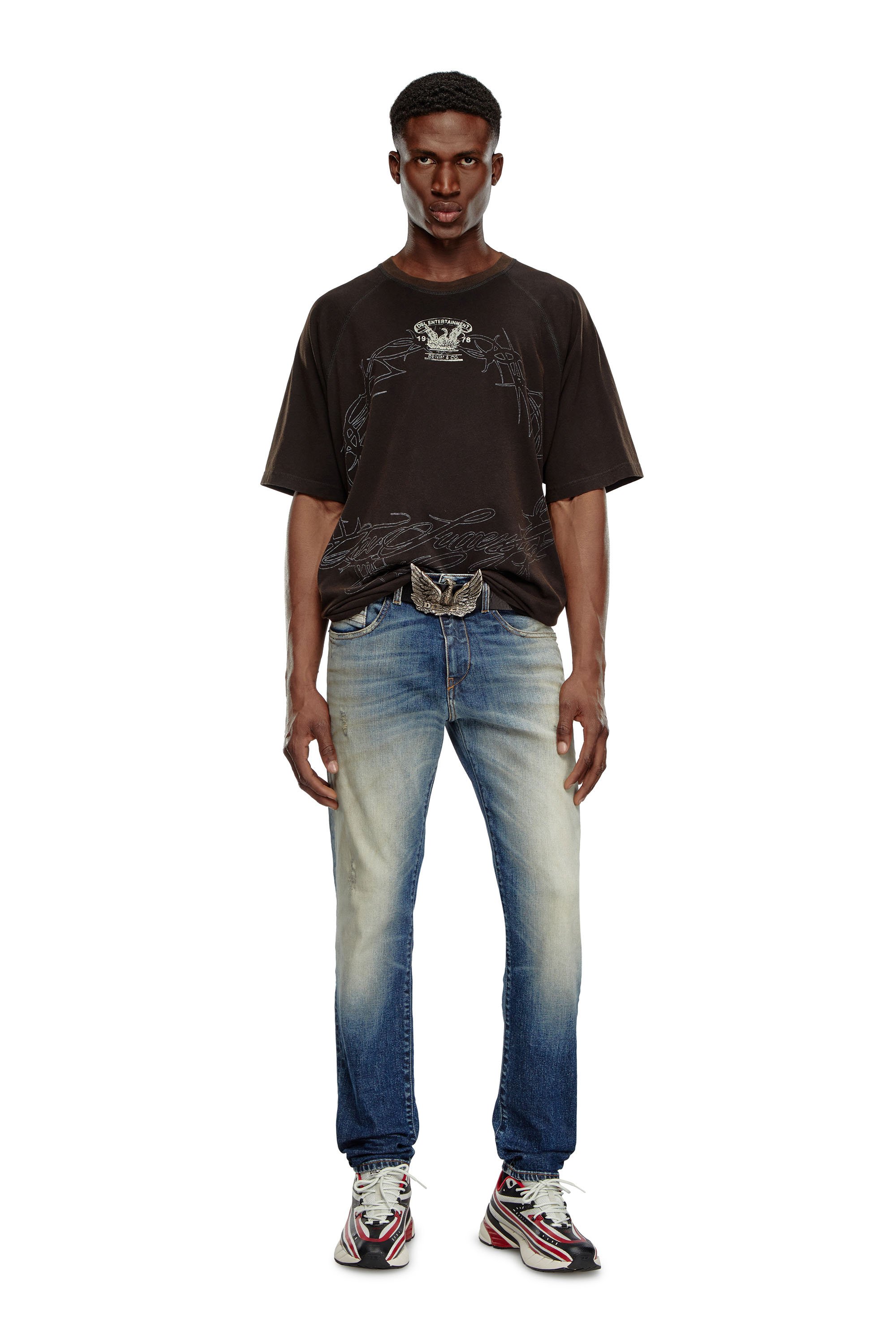 Diesel - Slim Jeans 2019 D-Strukt 09J64 Uomo, Blu Scuro - Image 2