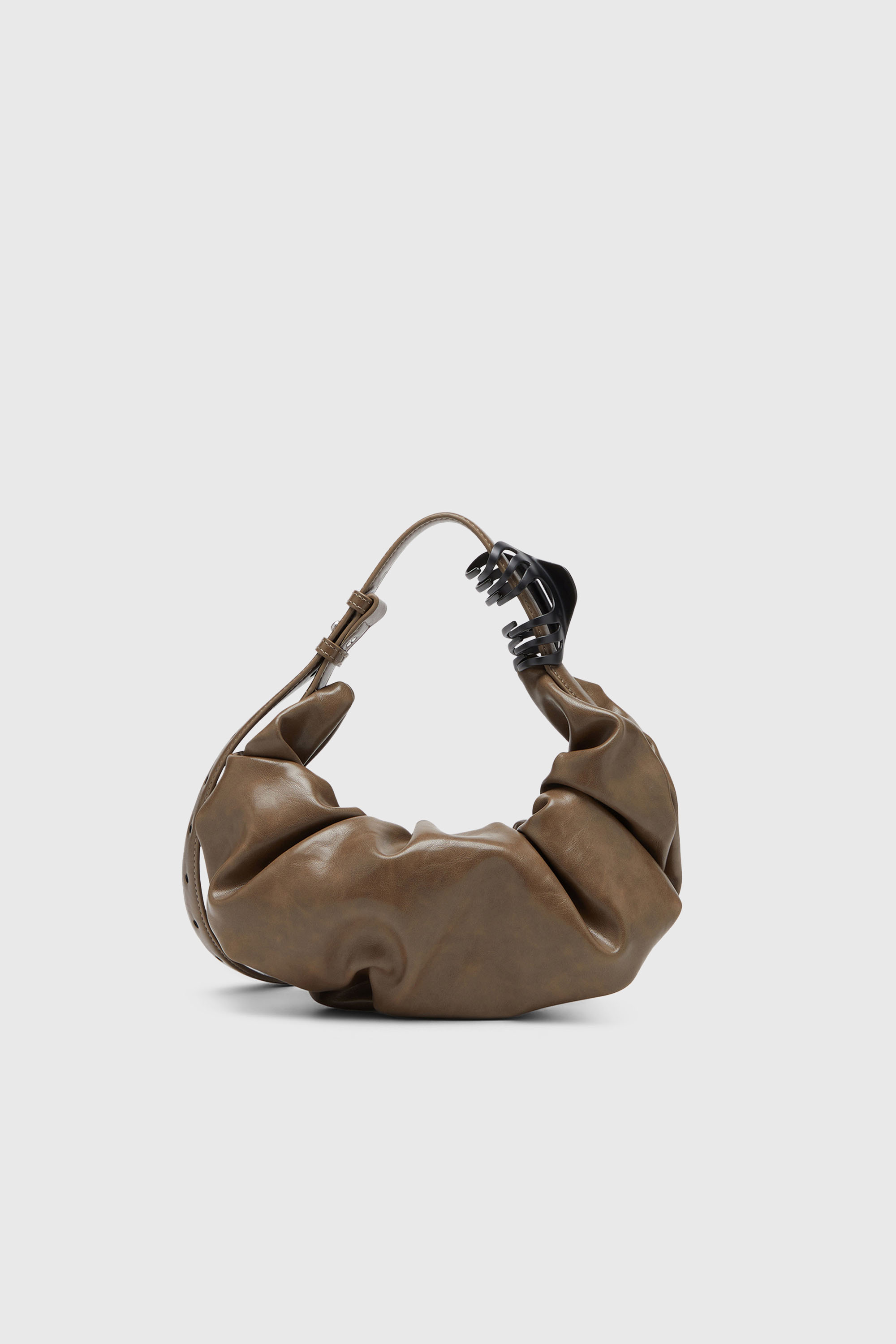 Diesel - GRAB-D HOBO S, Grab-D-Borsa hobo piccola arricciata Donna in Marrone - 2