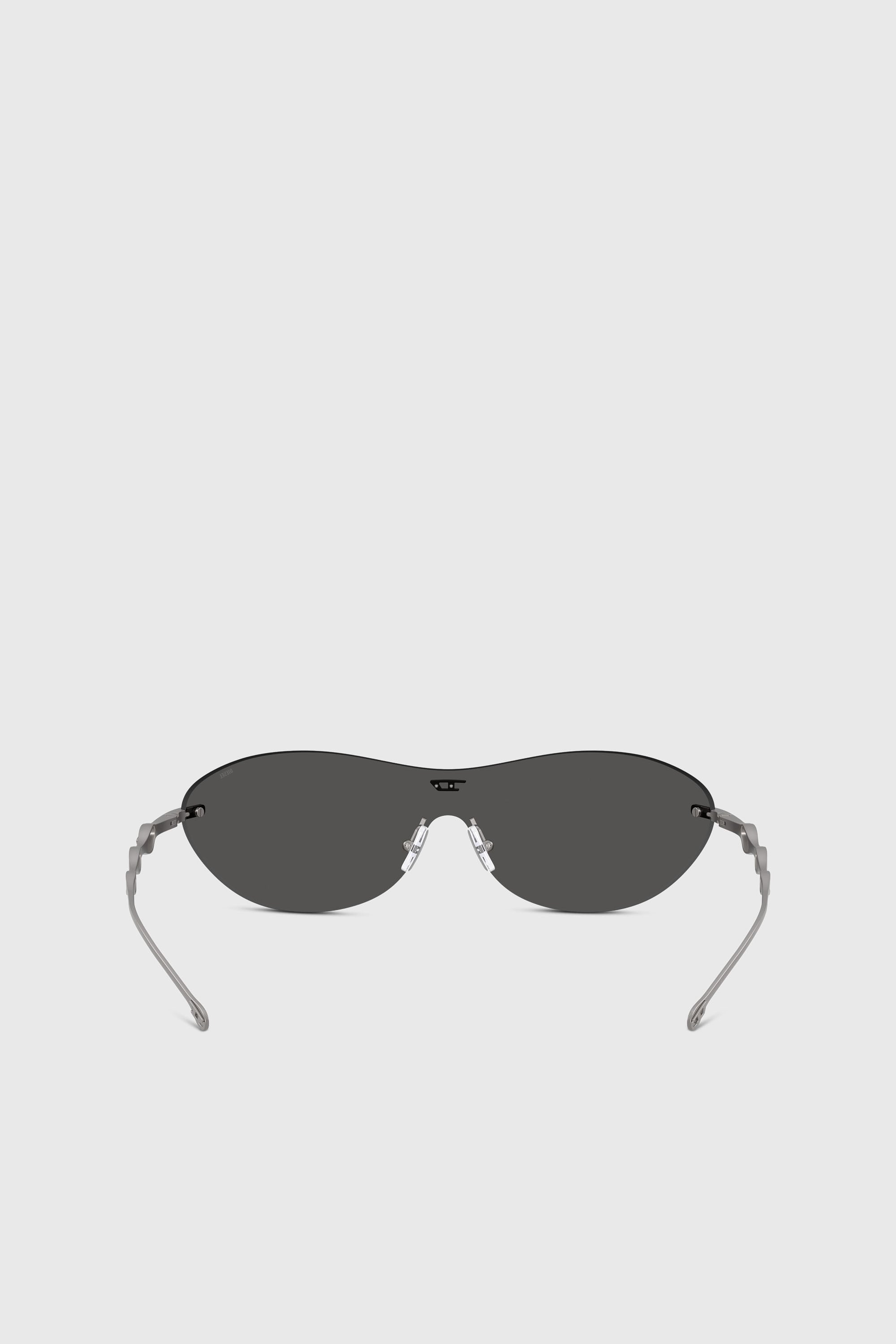 Diesel - 0DL1006 SIZE 35, Unisex's Iconic oval sunglasses in Dark grey - 3