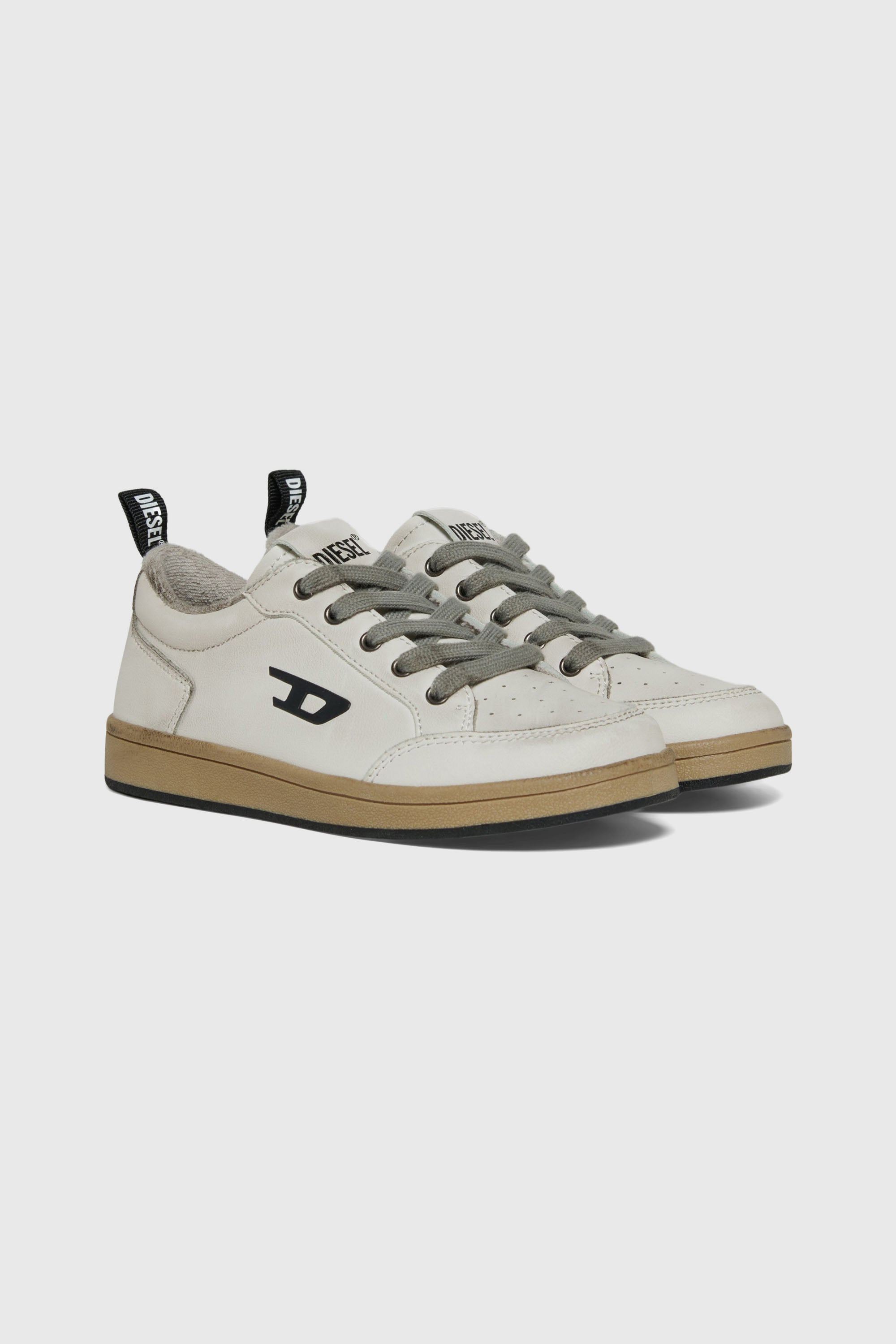 Diesel - S-KIRJY, S-Kirjy - Sneakers traforate con logo D Unisex in Bianco - 2