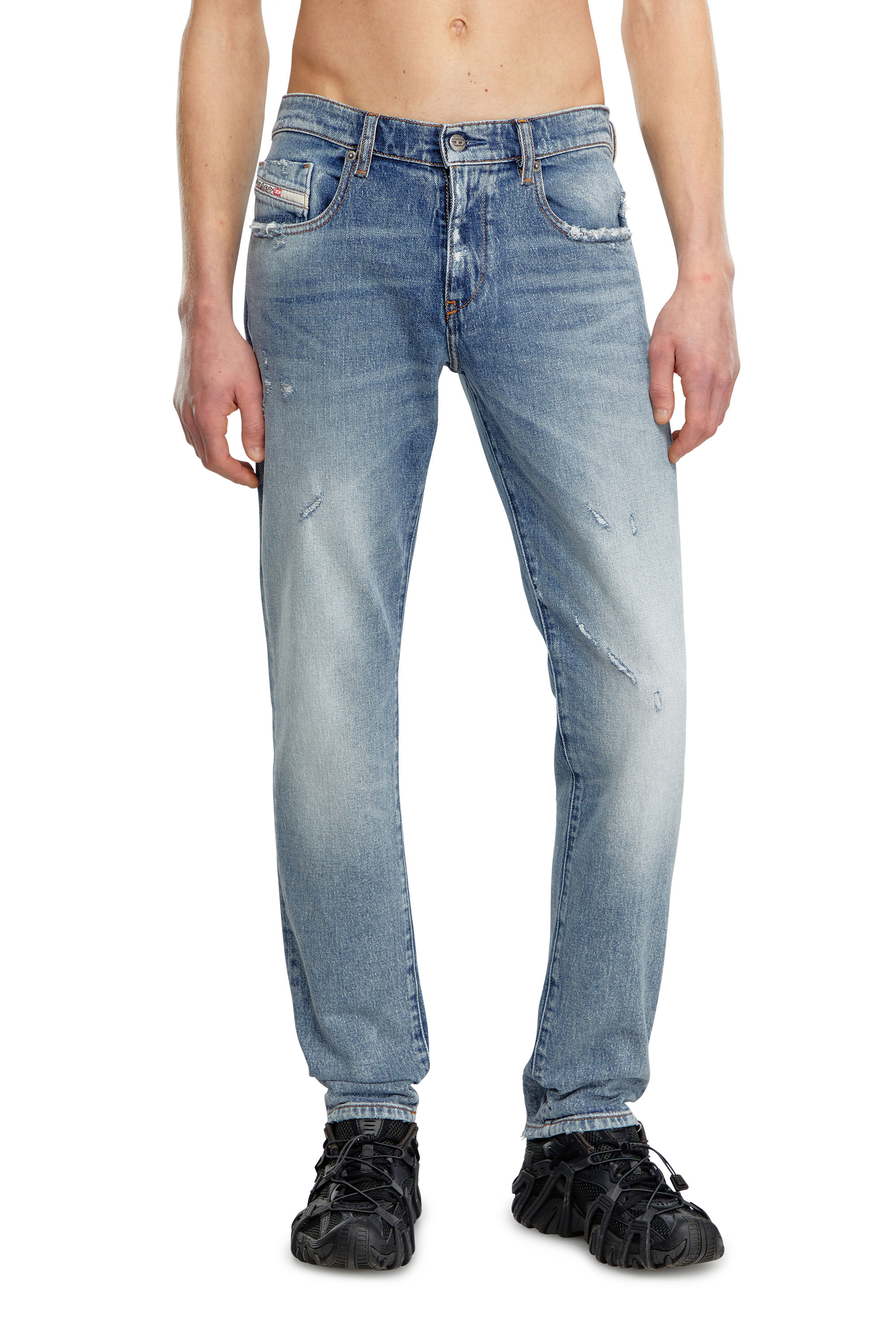 Diesel - Slim Jeans 2019 D-Strukt 09J57, Blu medio - Image 1