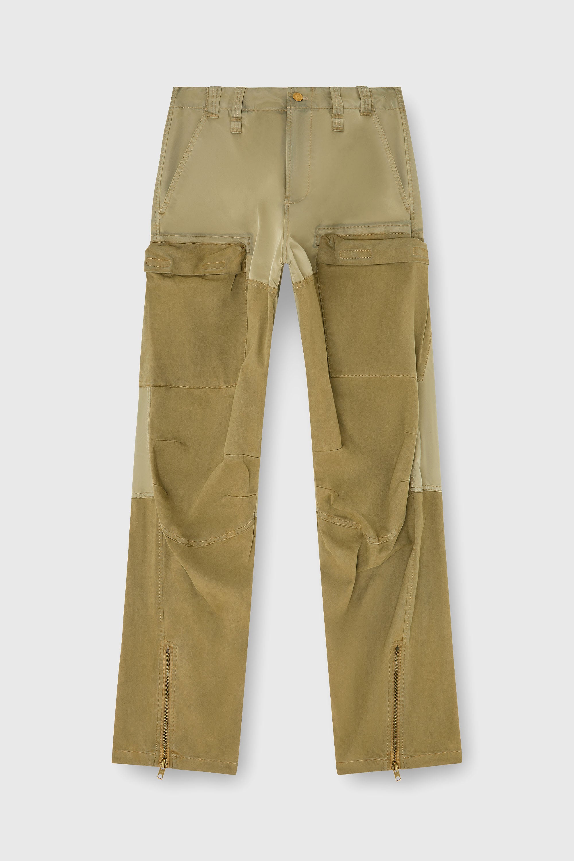 Diesel - P-ARKER, Pantaloni cargo in cotone e nylon Donna in Verde - 2
