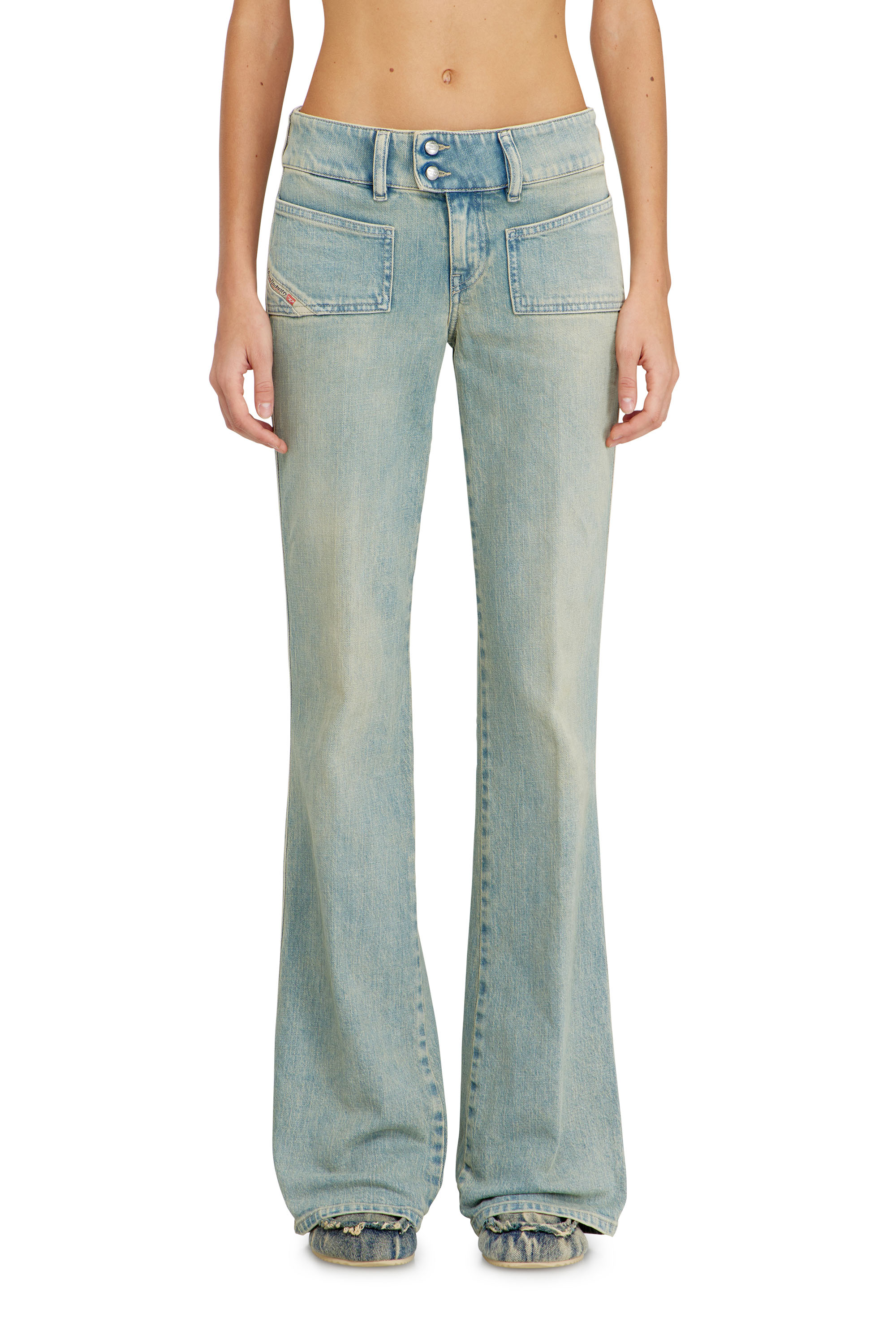 Diesel - Bootcut Jeans D-Hush 09N33 Donna, Blu medio - Image 1