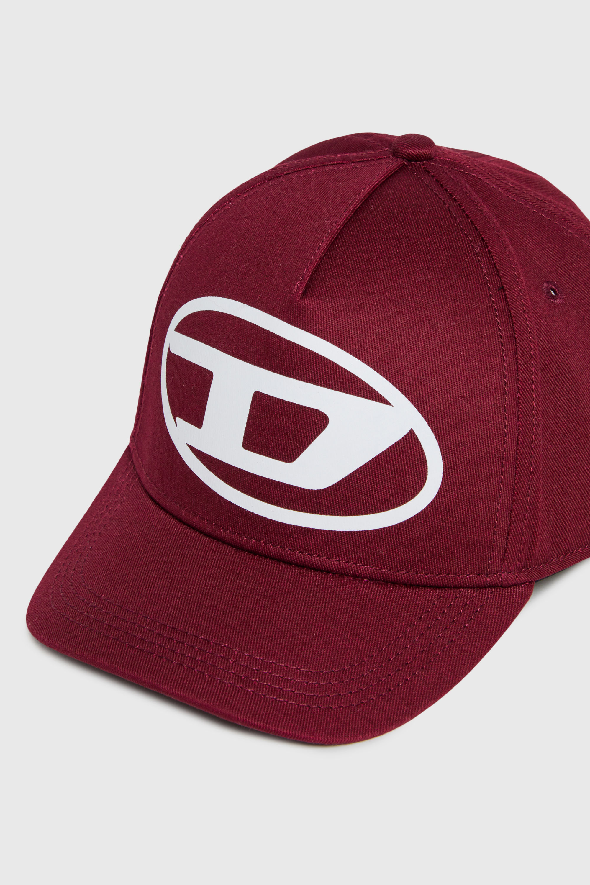 Diesel - FLIMO, Cappellino da baseball con stampa Oval D logo Uomo in Rosso - 3